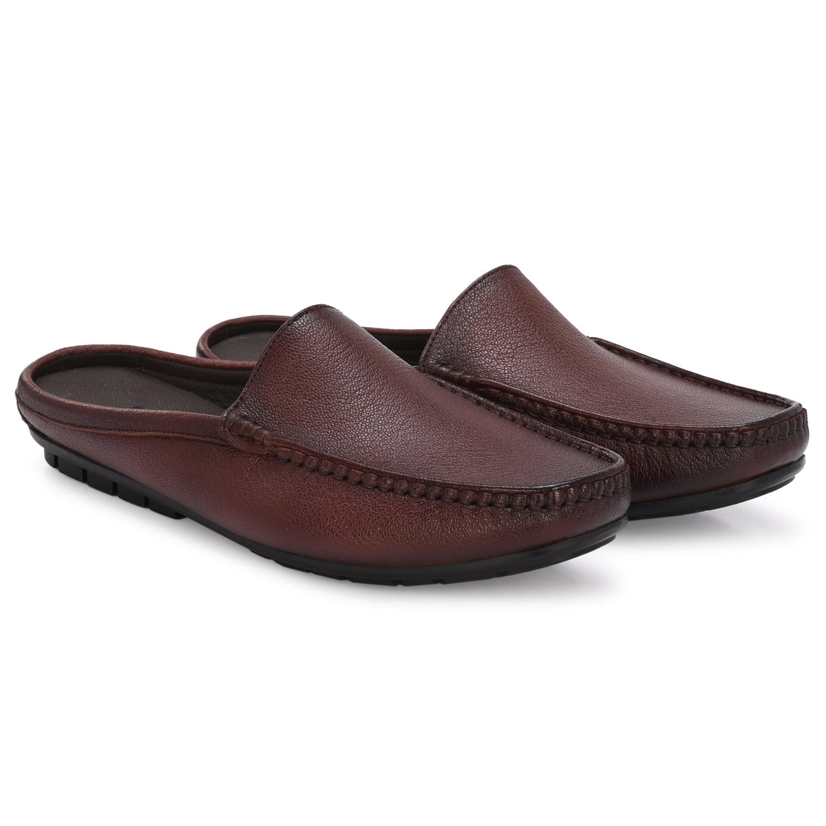 Flint Leather Casual Slip-On Mules