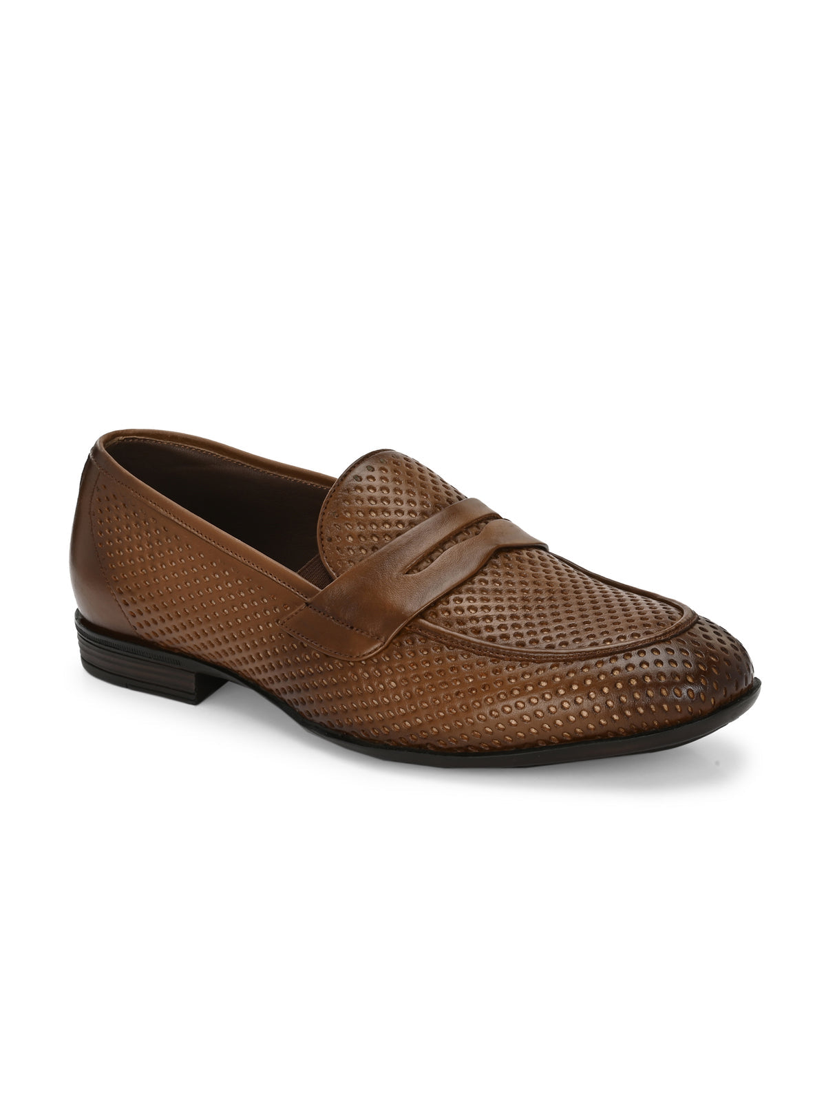 Markus Premium Leather Penny Perforated Loafers