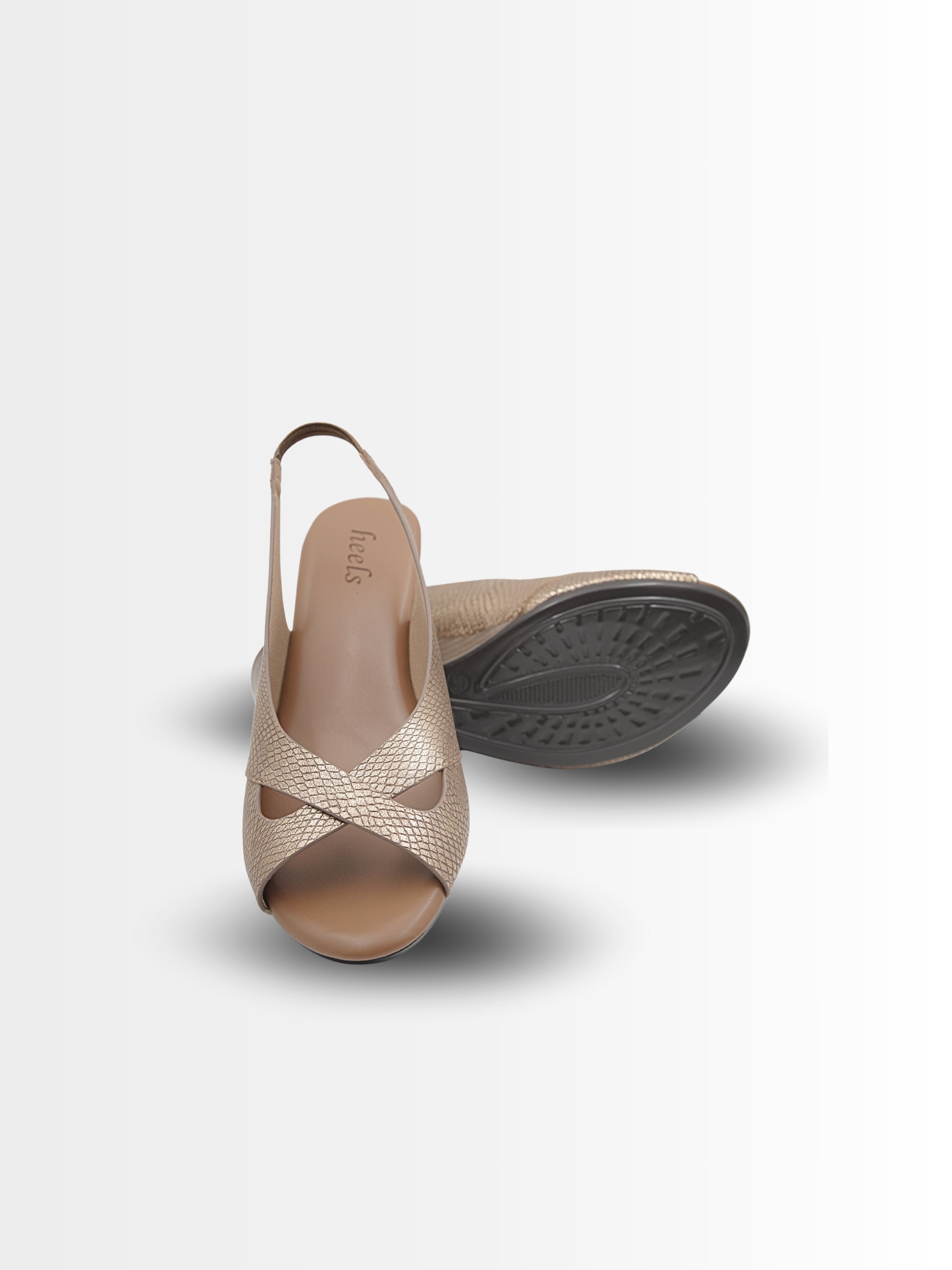 Antoine Wedge Heel Peep-toe Sandals