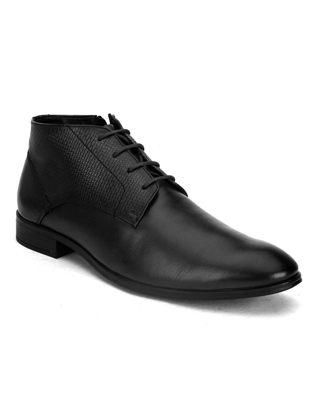 Fernandez Leather Side Zip Formal Chukka Boots