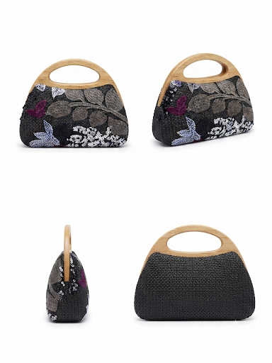 Crochet Wooden Box Sling Bags