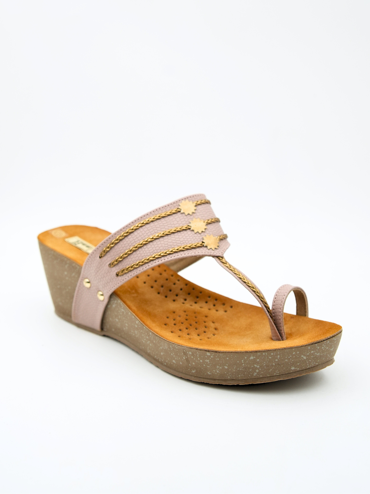 Zehra Wedge Heel Kohlapuris - The Heels India