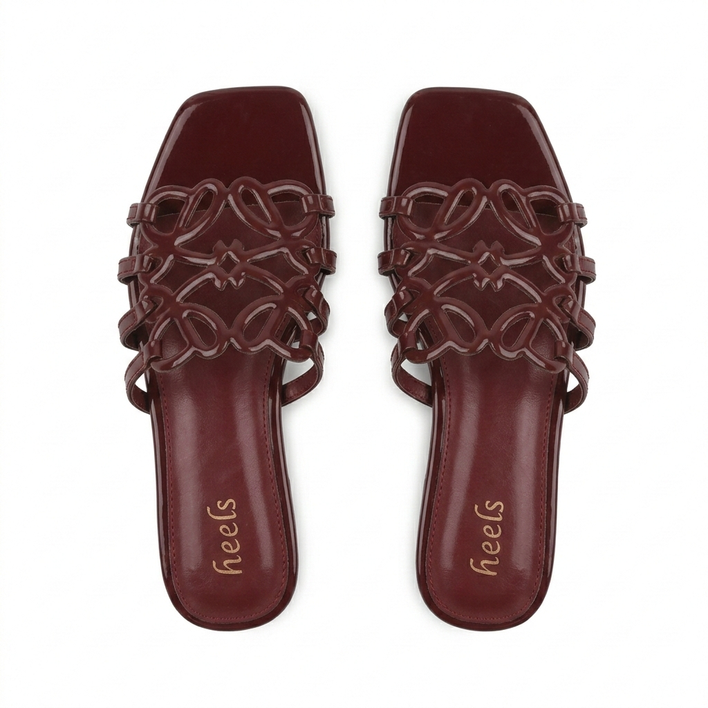Lola Laser Cut Cushioned Summer Sliders