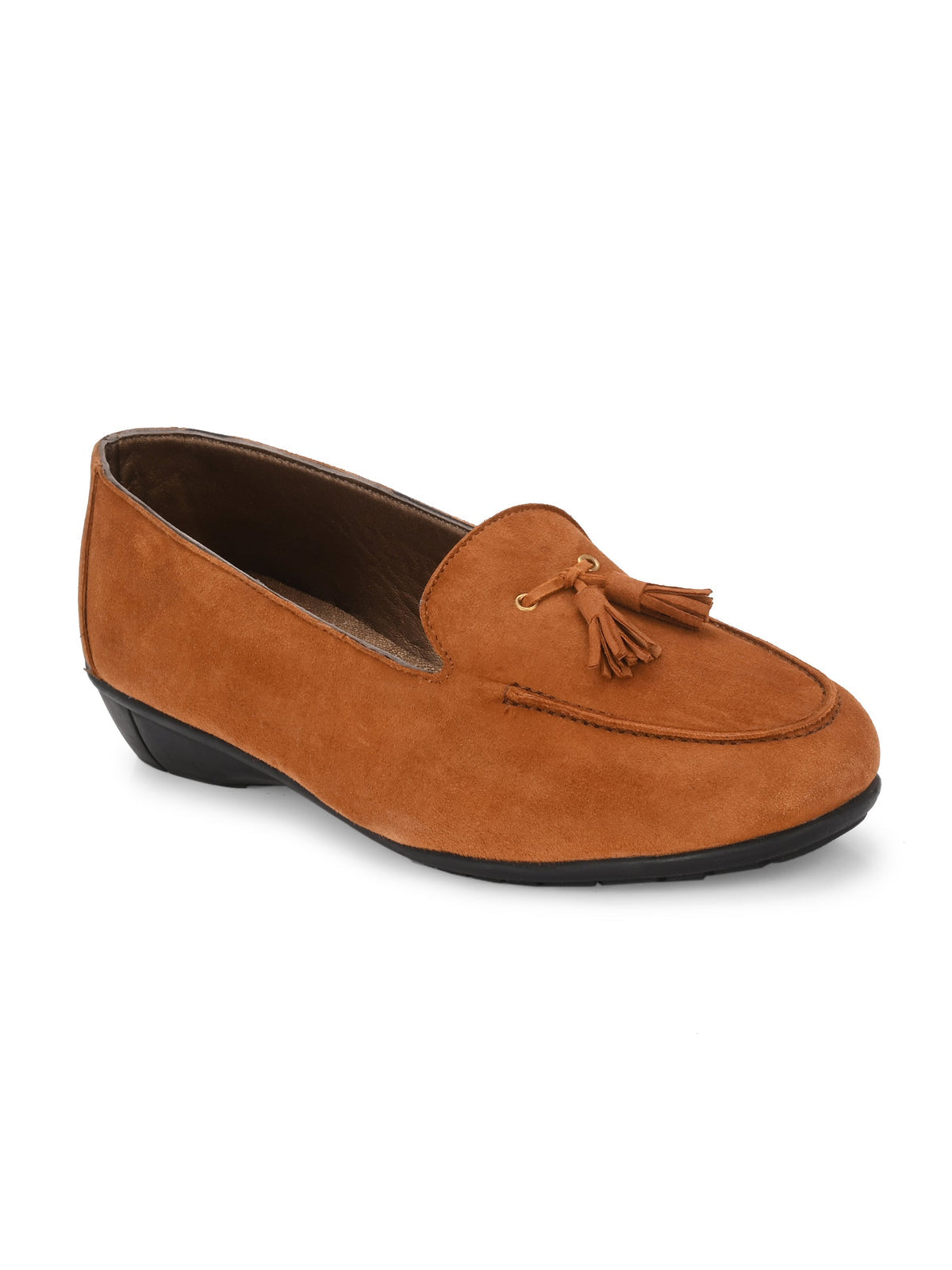 Jerry Suede Leather Tassel Loafers