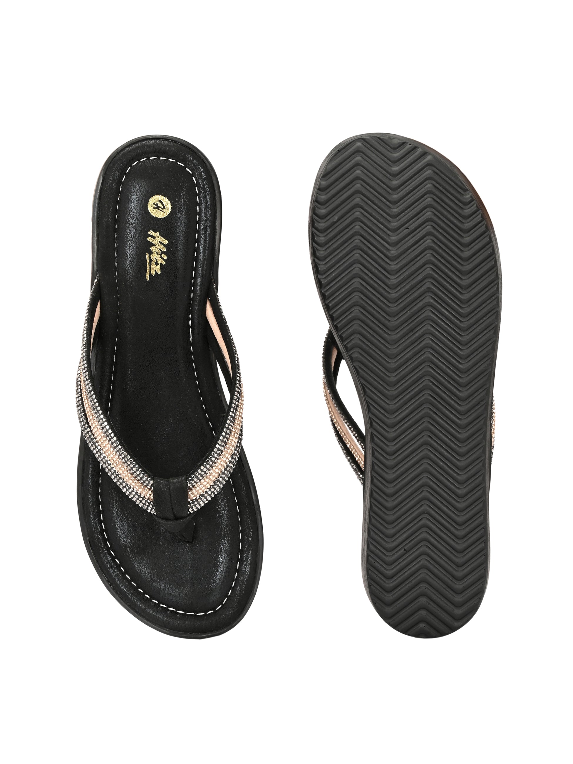 Creselle Bling Wedge Slippers