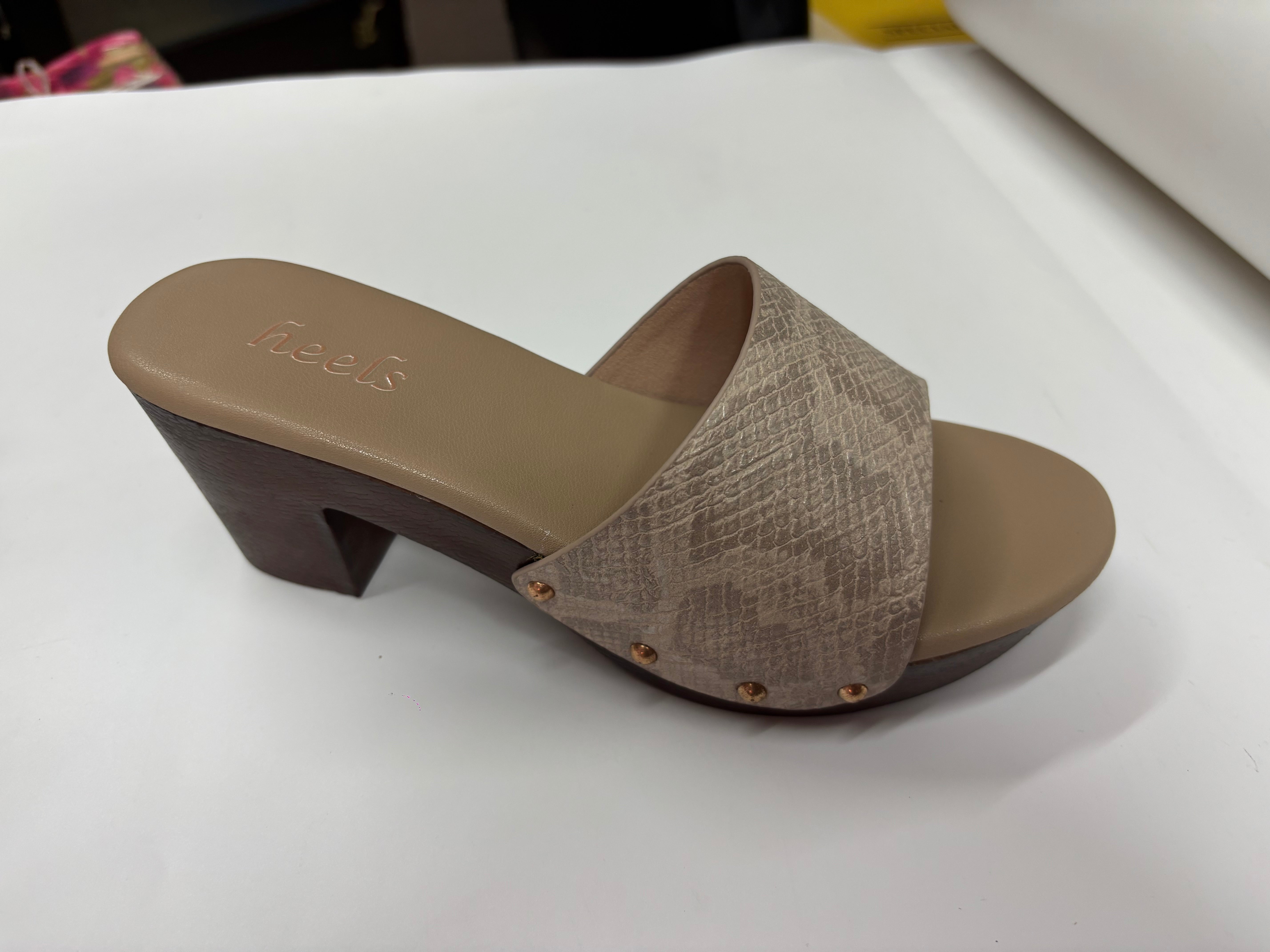 Julia Platform Peep Toe Block Heels