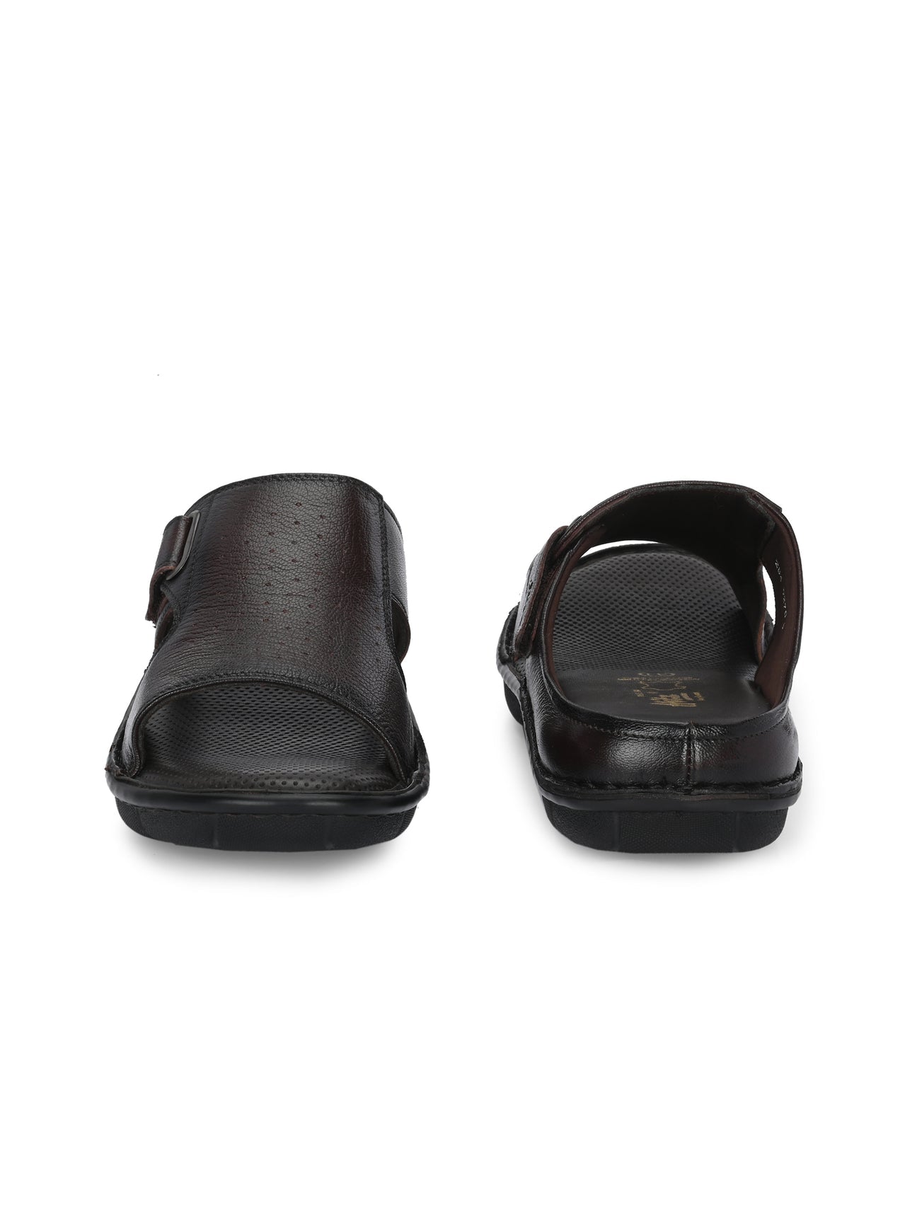 Declan Leather Velcro Cushion Slippers - The Heels India