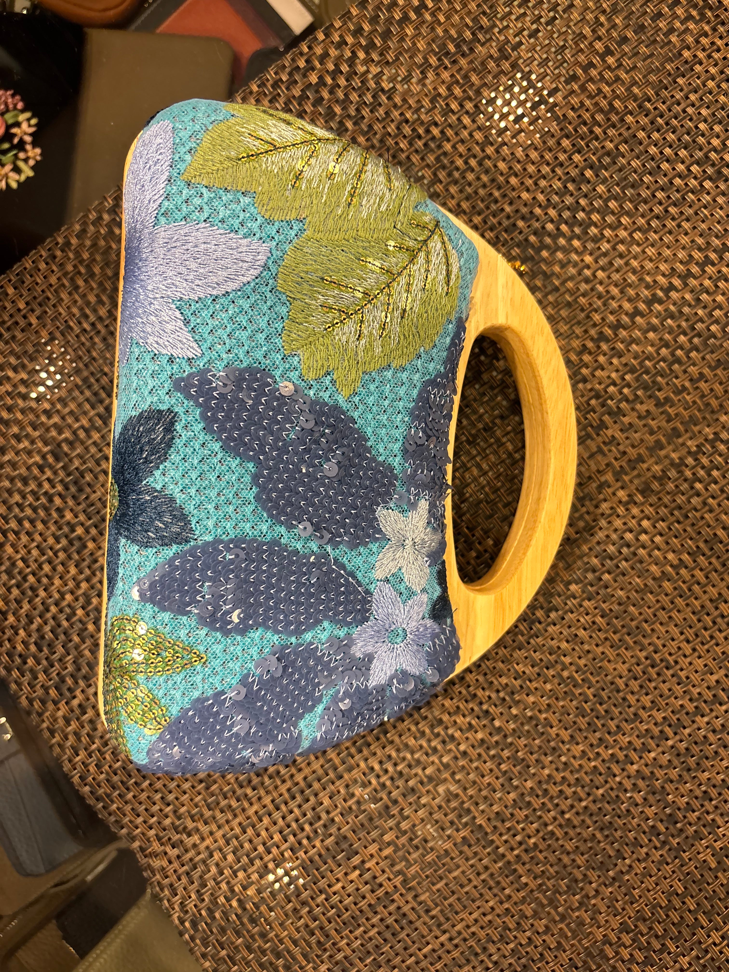 Crochet Wooden Box Sling Bags