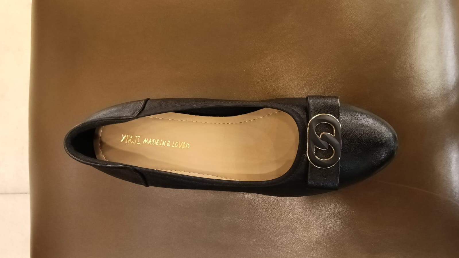 Estrella Premium Leather Wedge Heel Ballerinas