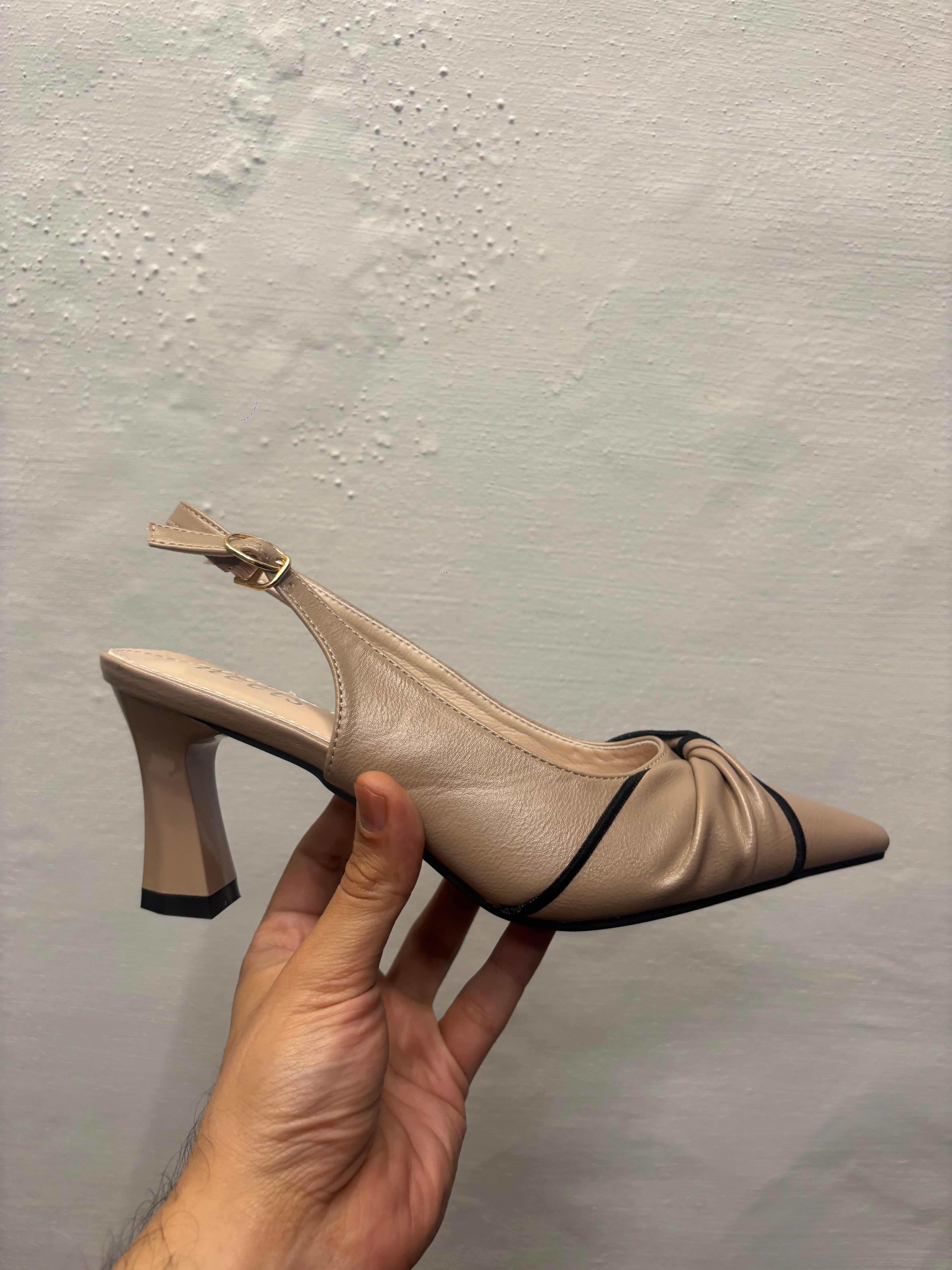 Alba Swirl Slingback Pumps - The Heels India