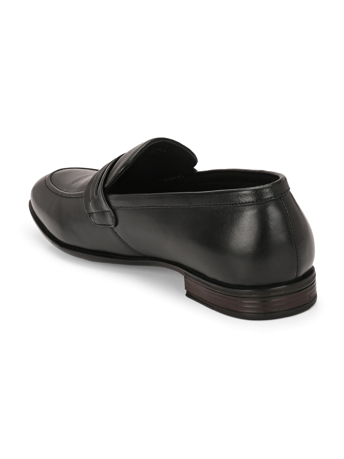 Jaydon Black Leather Formal Loafers