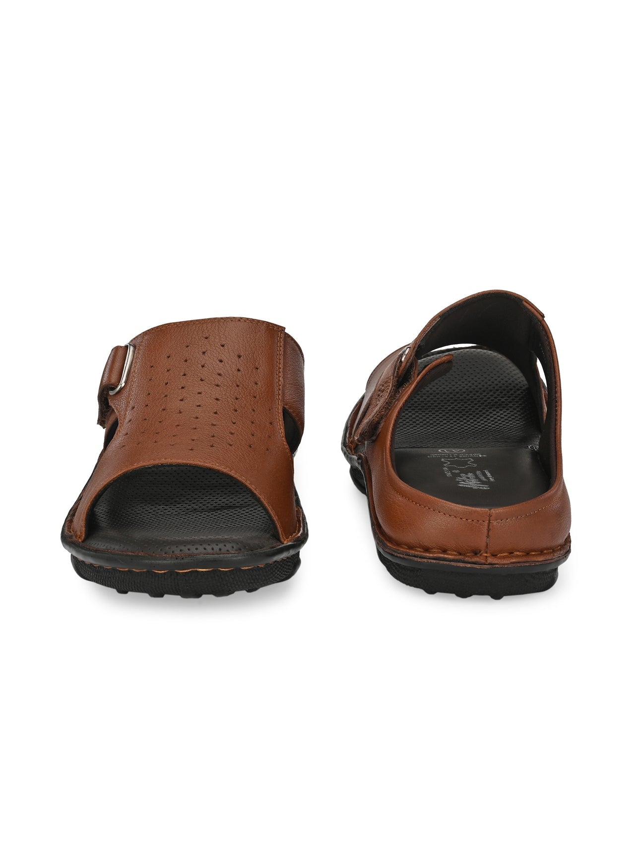 Declan Leather Velcro Cushion Slippers