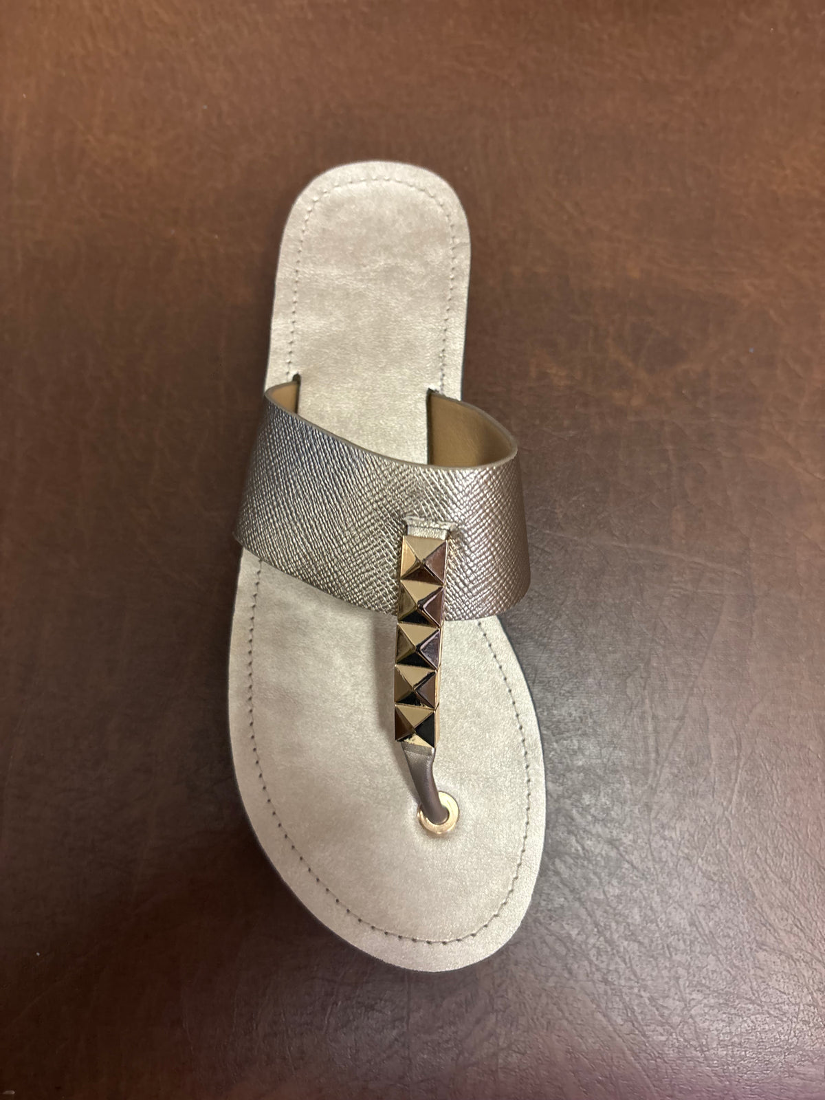 Adele Cushioned Buckle T Strap Slippers