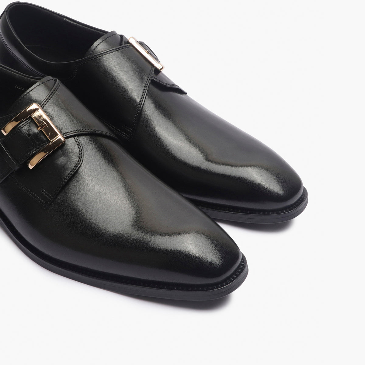 Lorelei Buckle Leather Monk Strap
