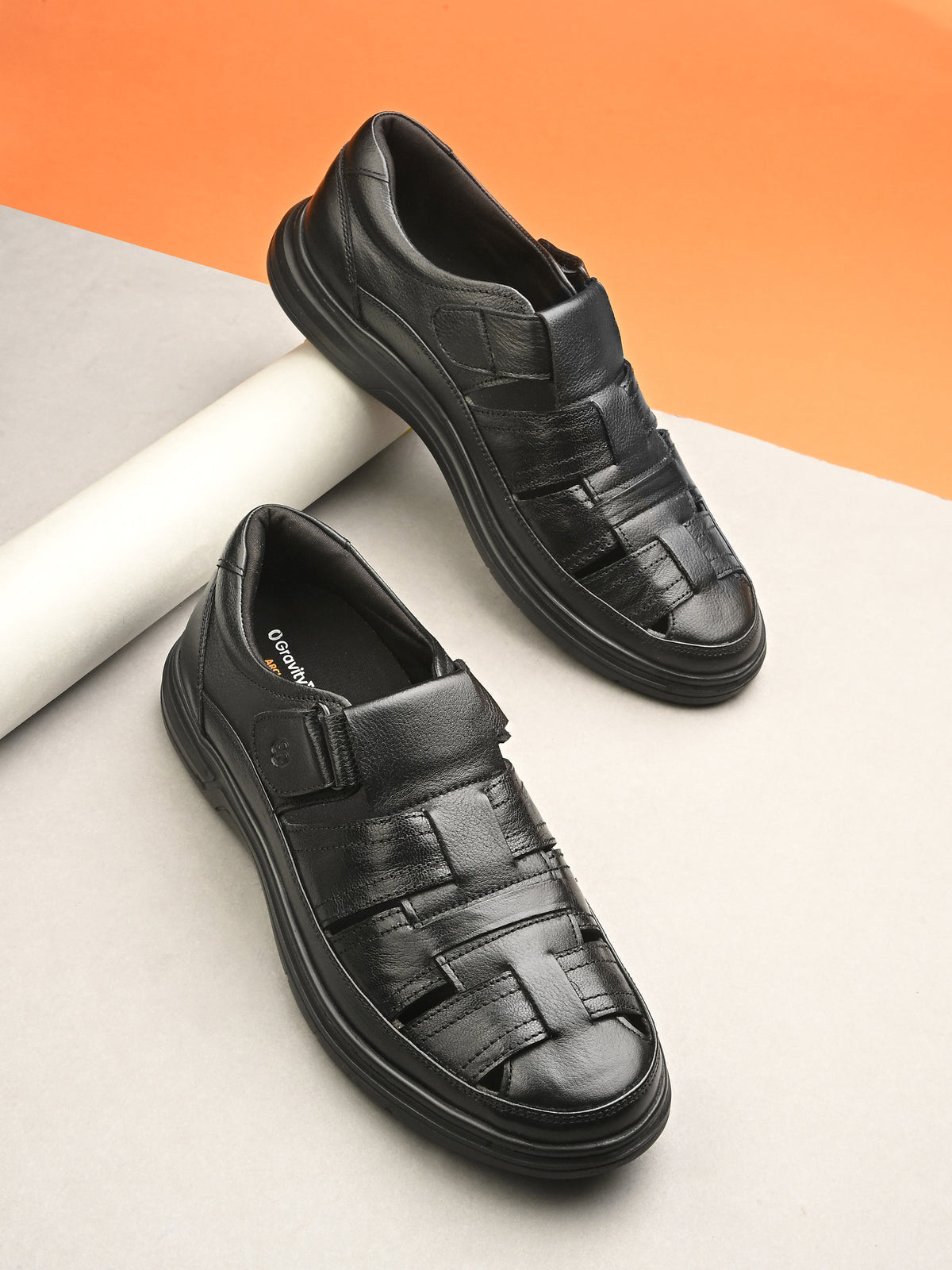 Declan Zero Gravity Leather Roman Sandals