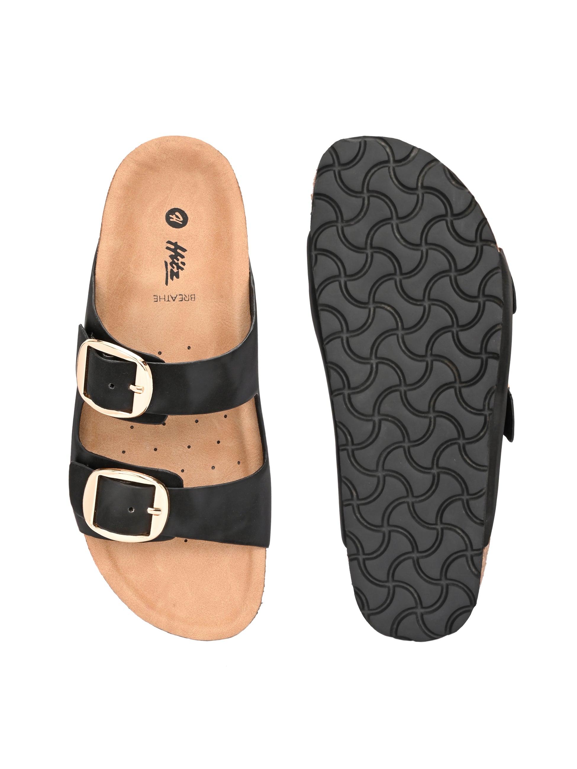 Bianca Double Strap Sliders