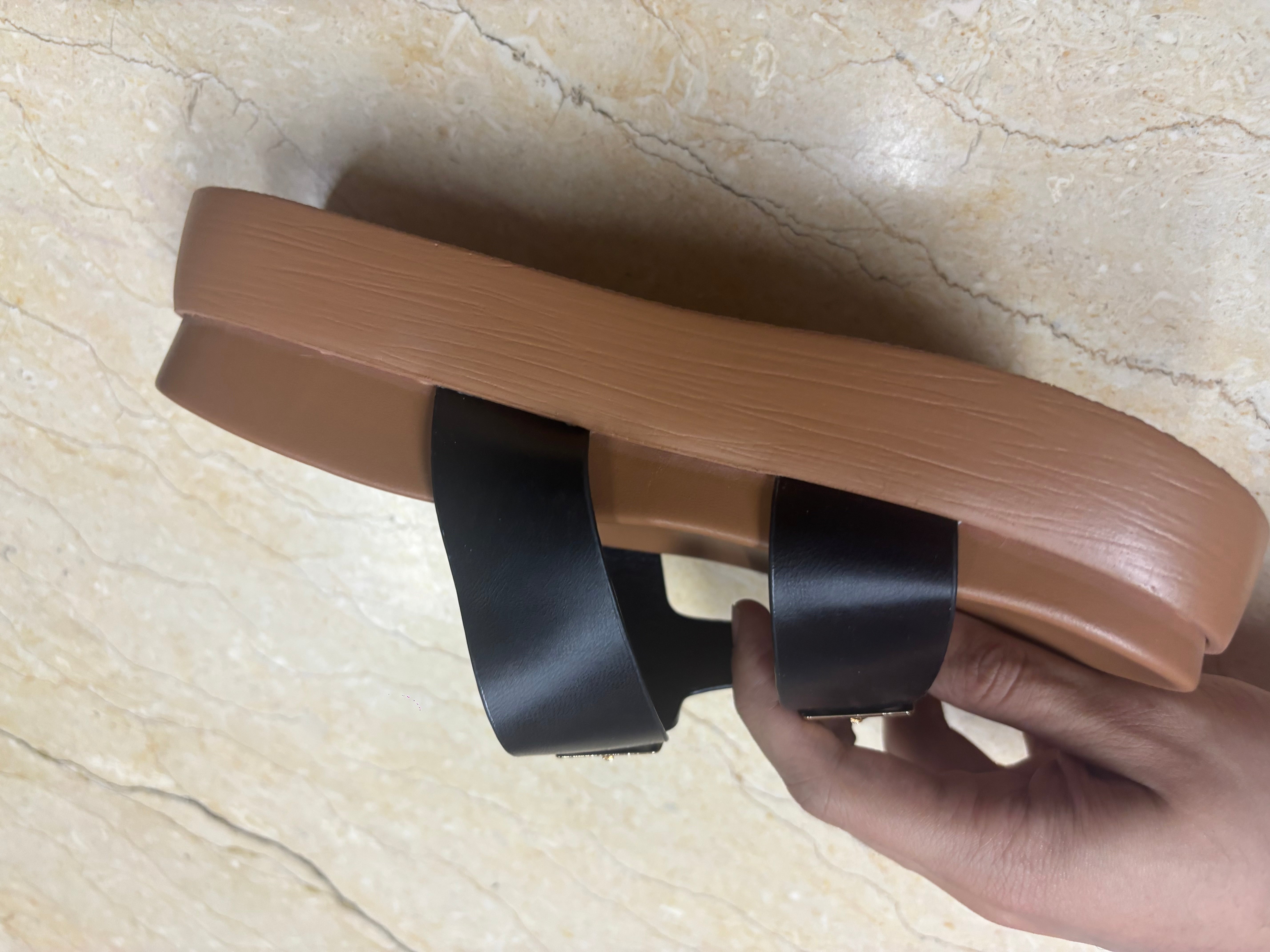 Ellie Double Strap Chunky Slippers