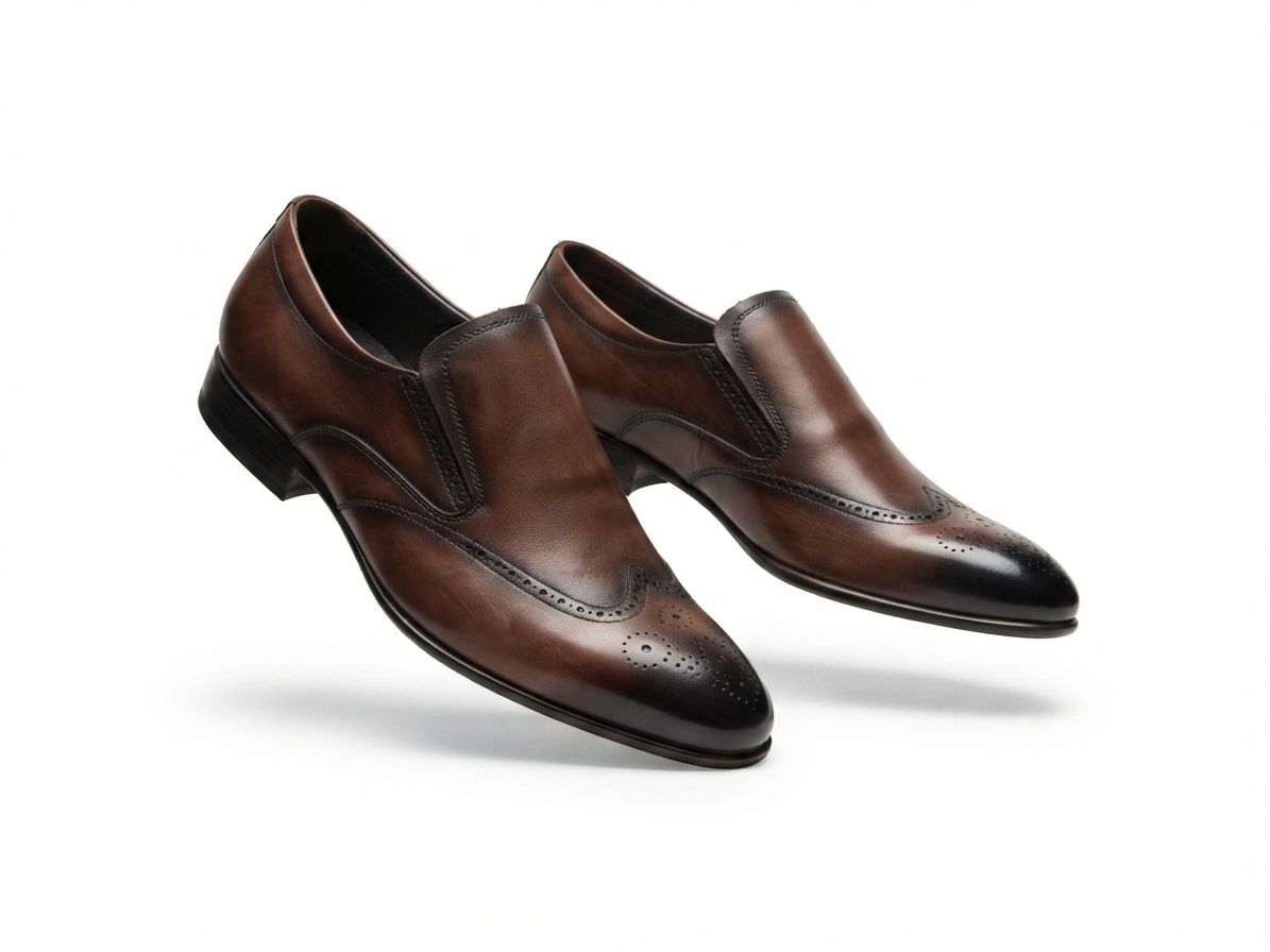 Malcolm Classic Premium Leather Semi Brogue