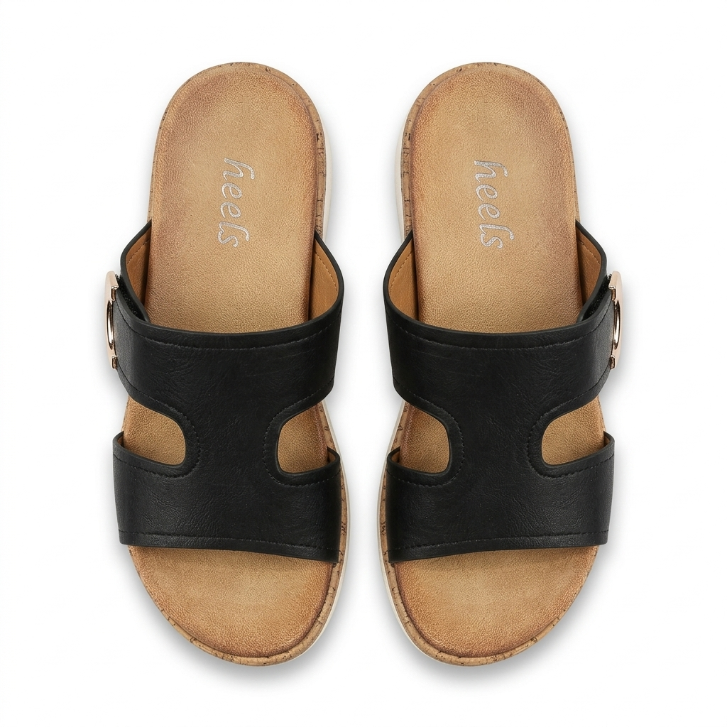 Belinda Comfort Slippers – Cushioned Velcro Strap