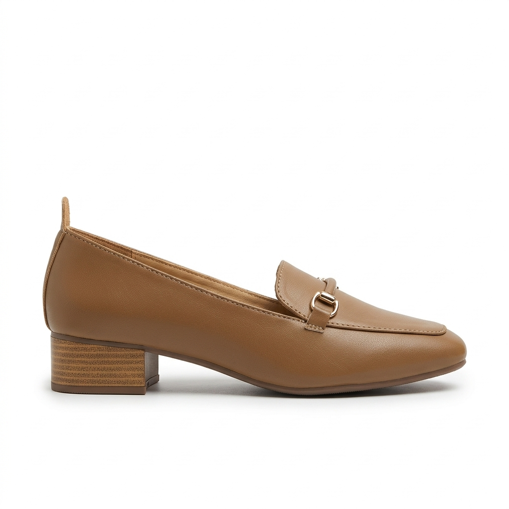Paris Buckled Mid Heel Formal Loafers