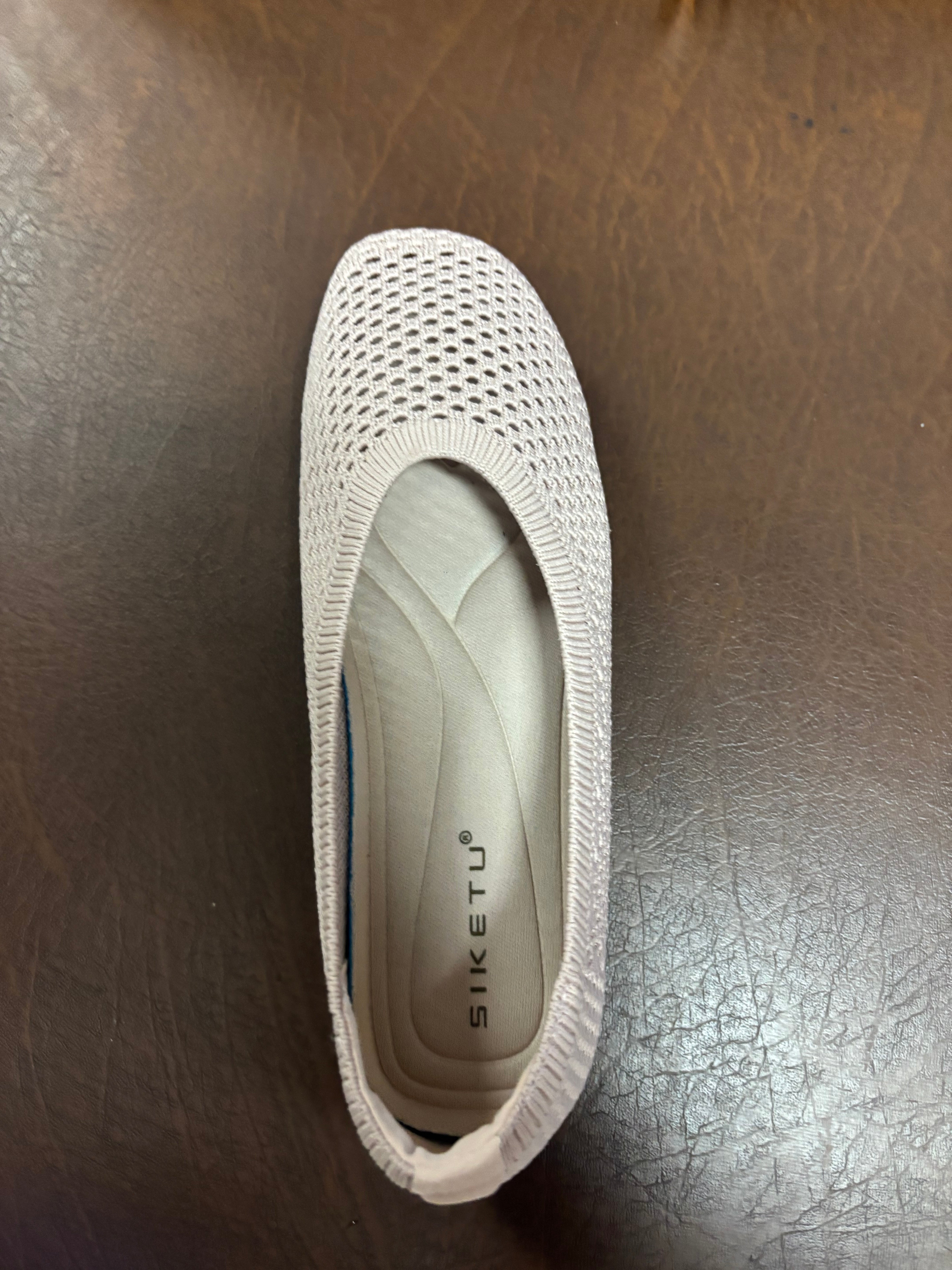 Grace Crochet Flat Flexi Comfort Ballerinas
