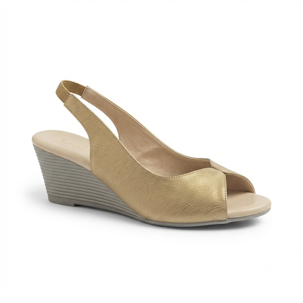 Riley Comfort Back Elastic Wedge Heels