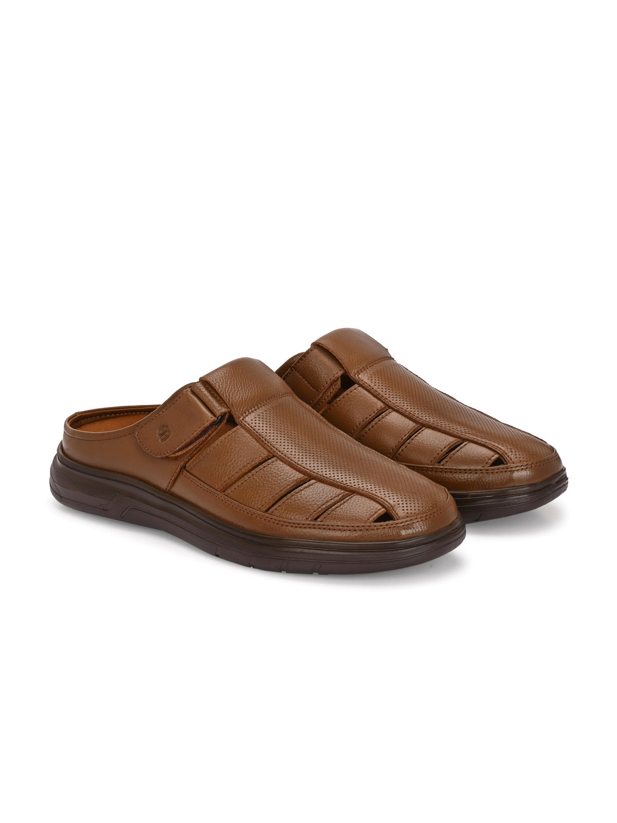 Ottavio Zero Gravity Leather Velcro Mules