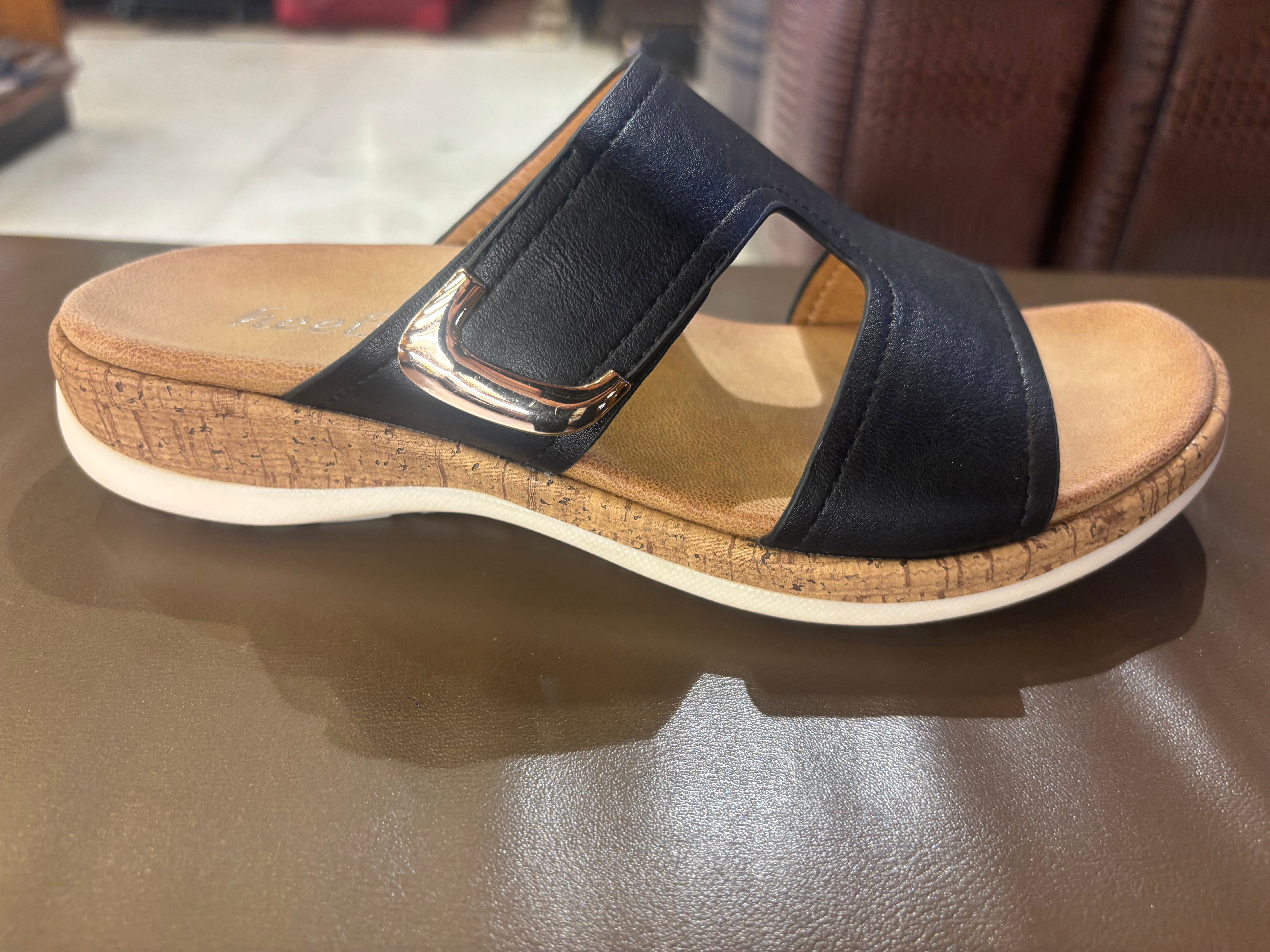 Belinda Comfort Slippers – Cushioned Velcro Strap - The Heels India