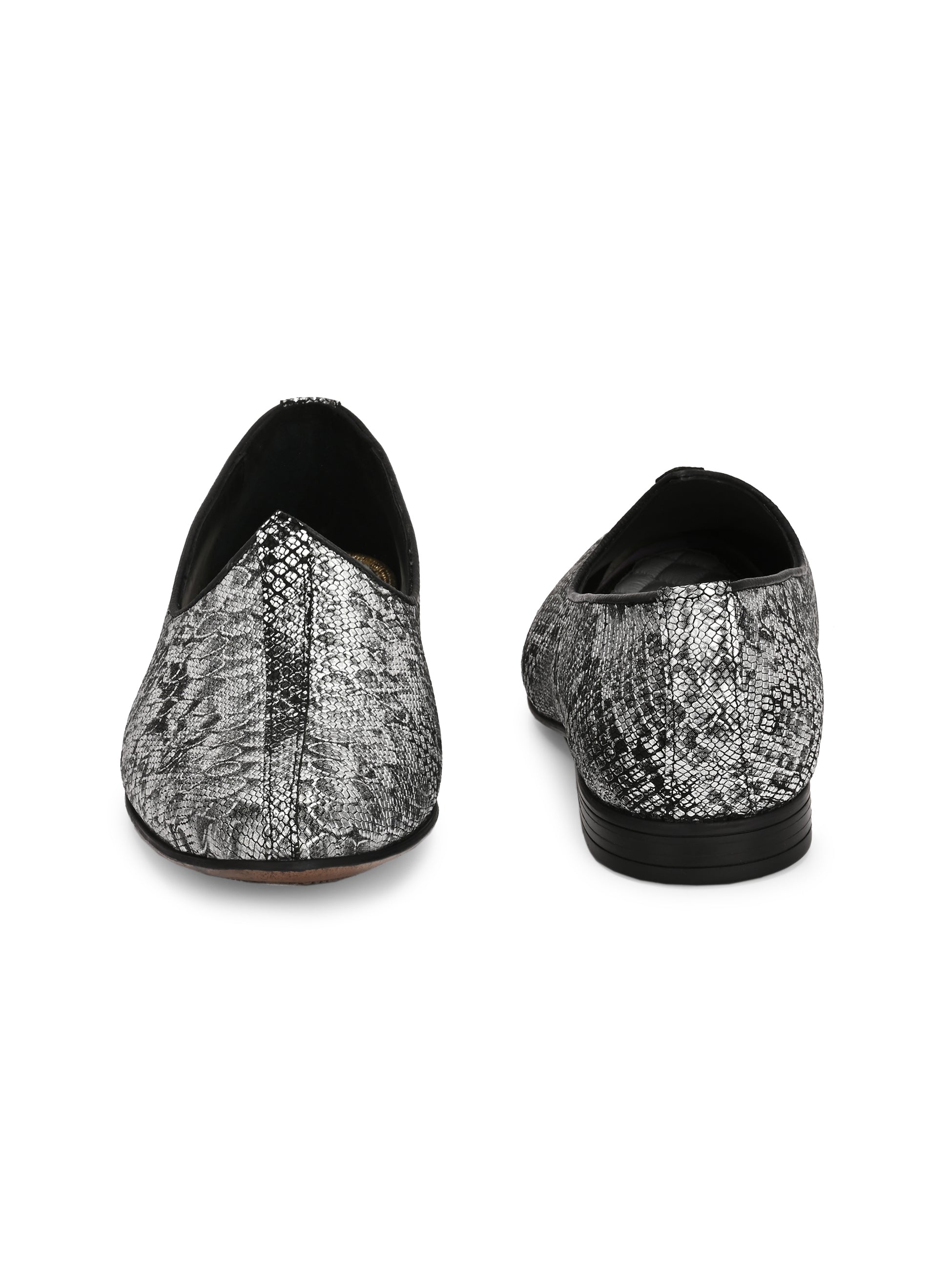 Nawab Printed Leather Juttis