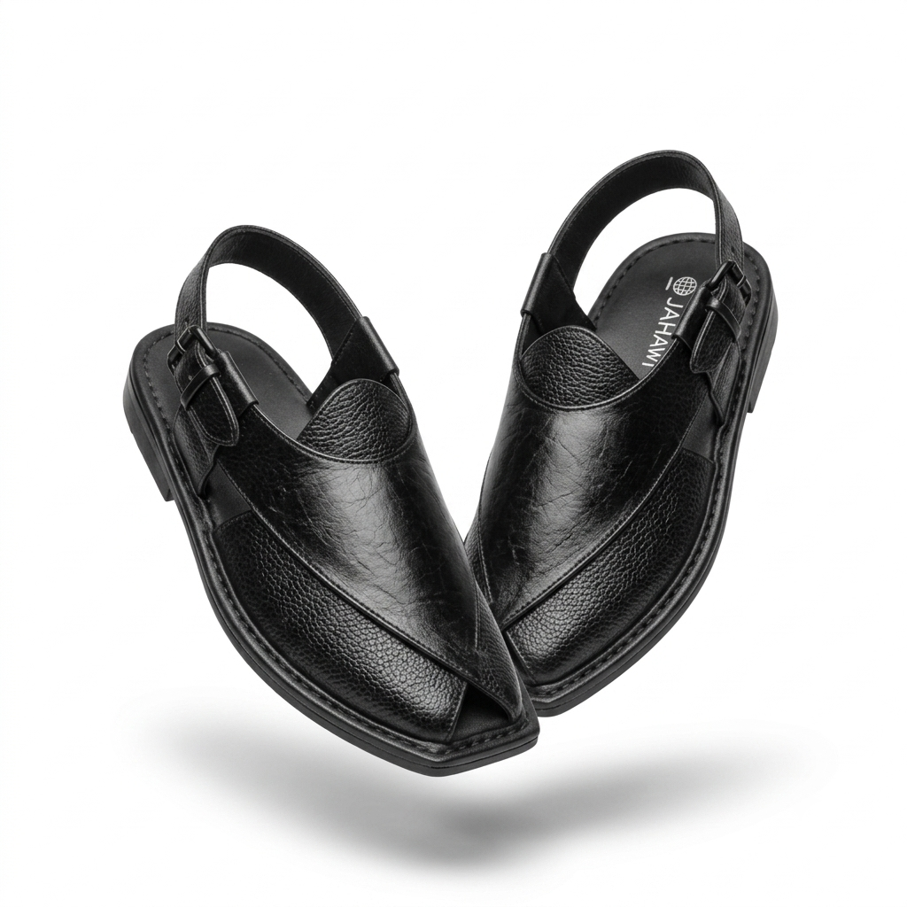 Cesar Leather Ethnic T Cut Peshawari Sandals