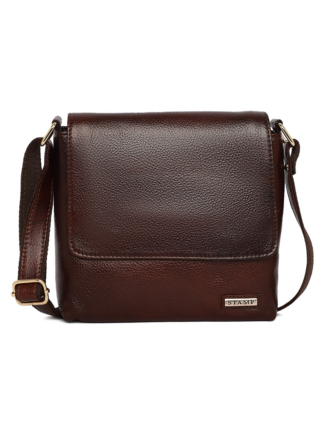 Brown Leather Crossbody Bag for women CBB1800 - The Heels India
