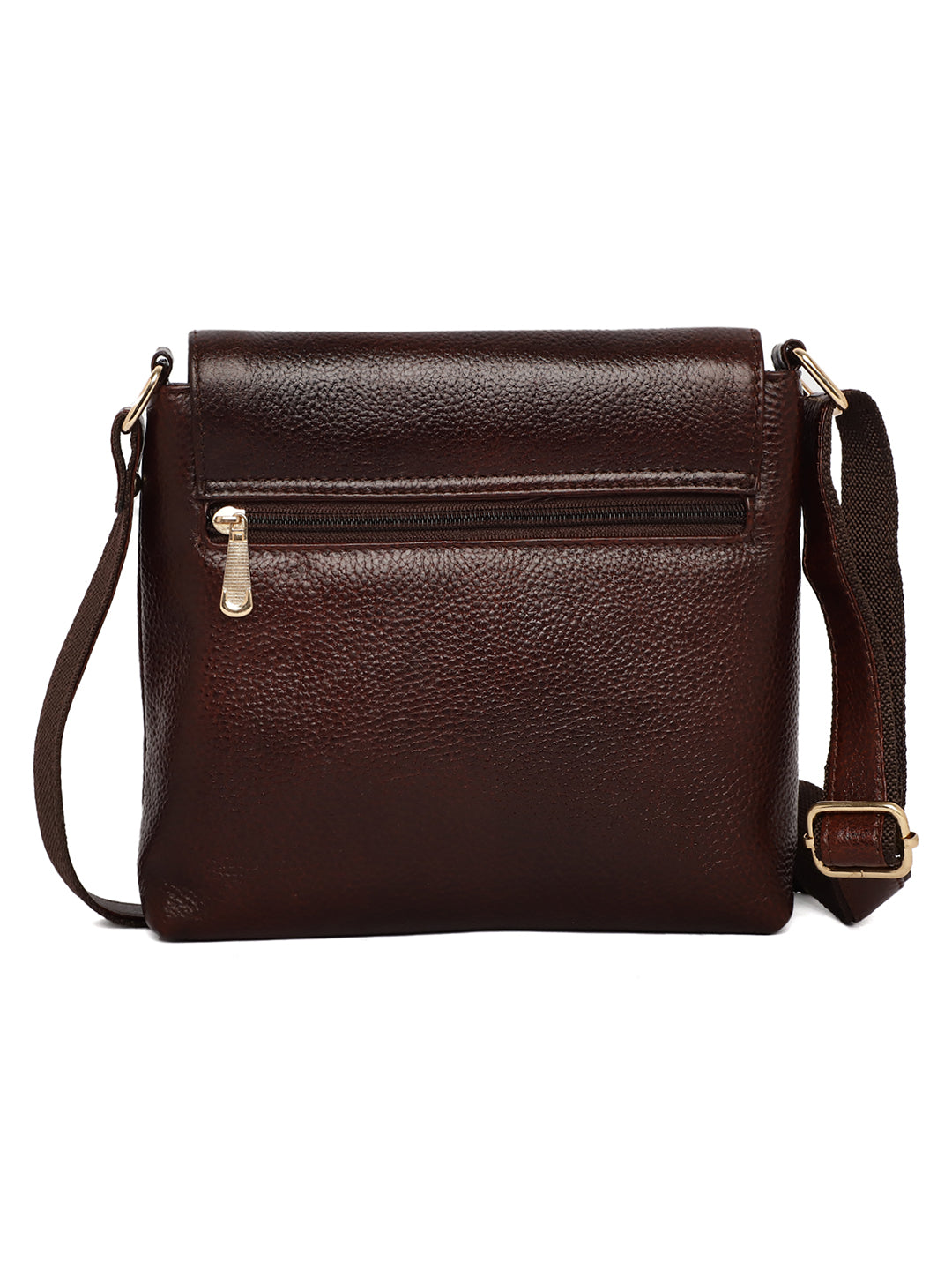 Brown Leather Crossbody Bag for women CBB1800 - The Heels India
