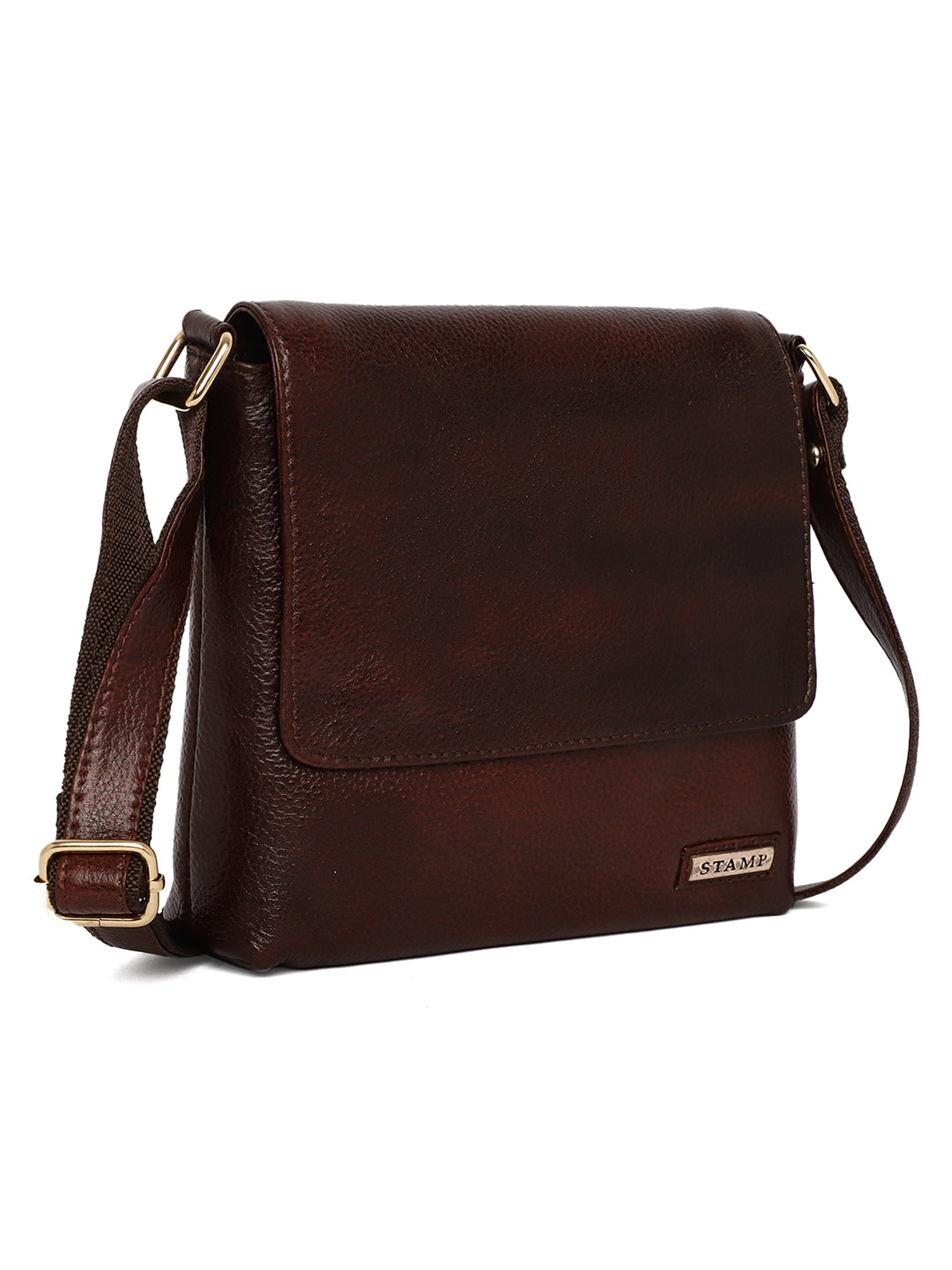 Brown Leather Crossbody Bag for women CBB1800 - The Heels India