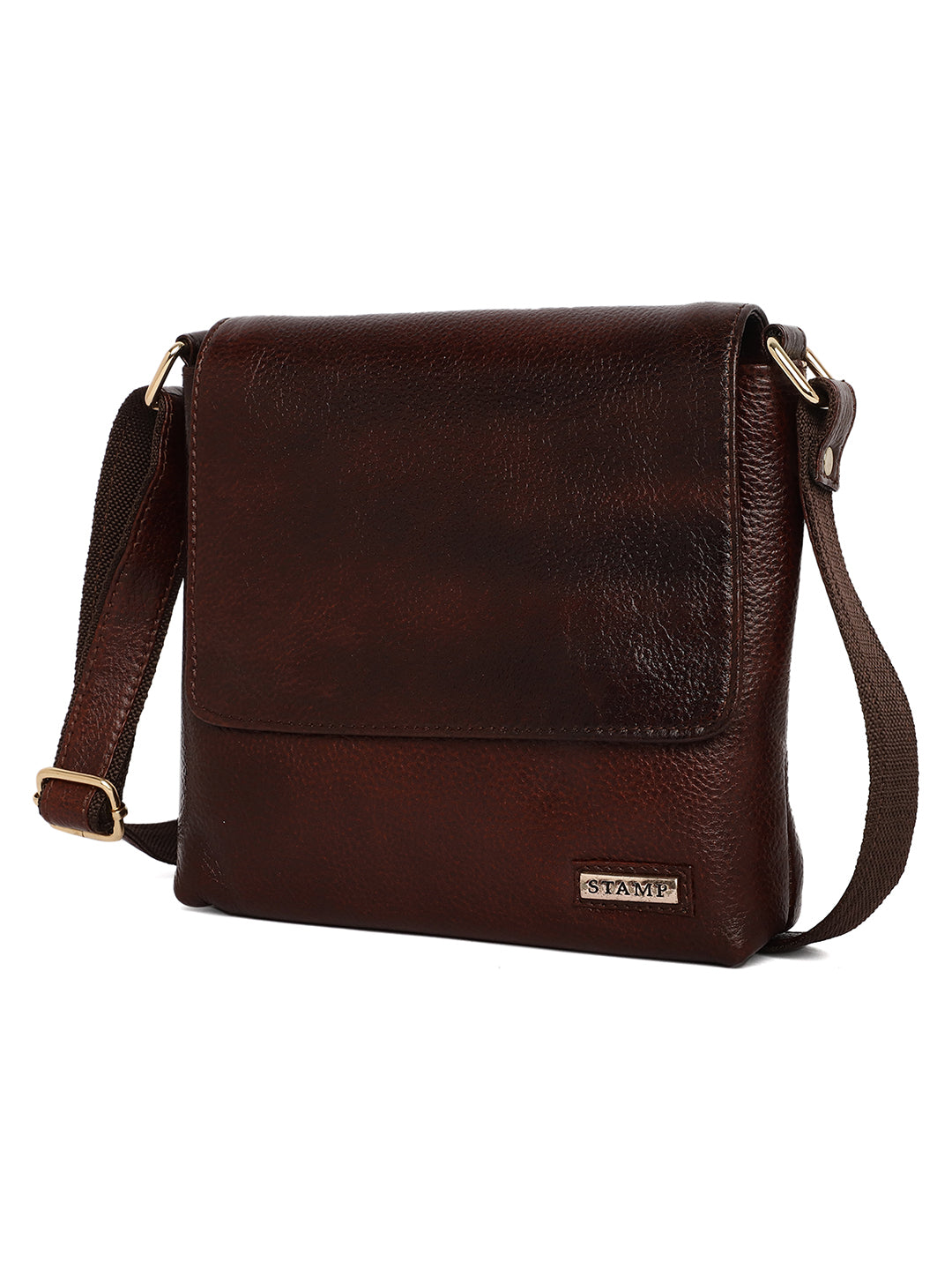 Brown Leather Crossbody Bag for women CBB1800 - The Heels India