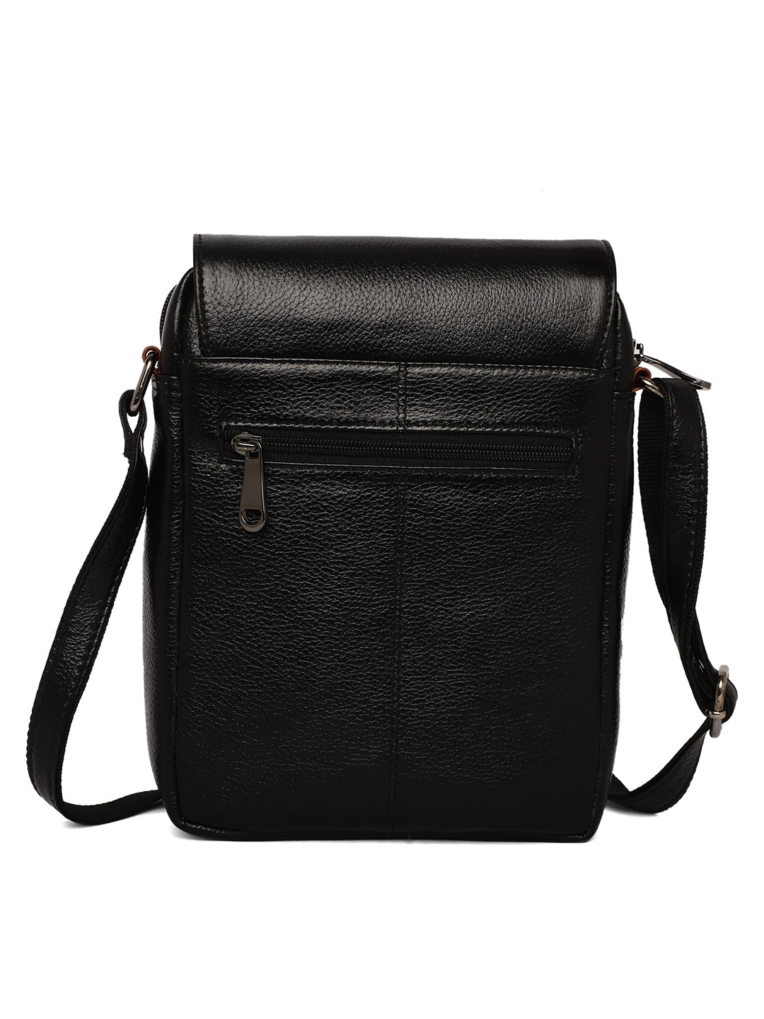 Black Leather Crossbody Bag CBB2200 - The Heels India