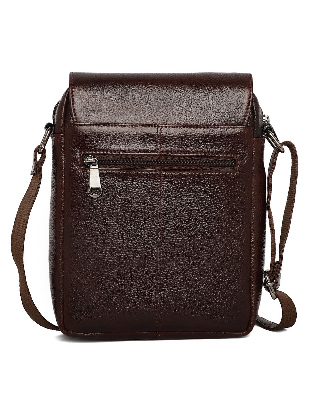 Brown Leather Crossbody Bag CBB2200 - The Heels India