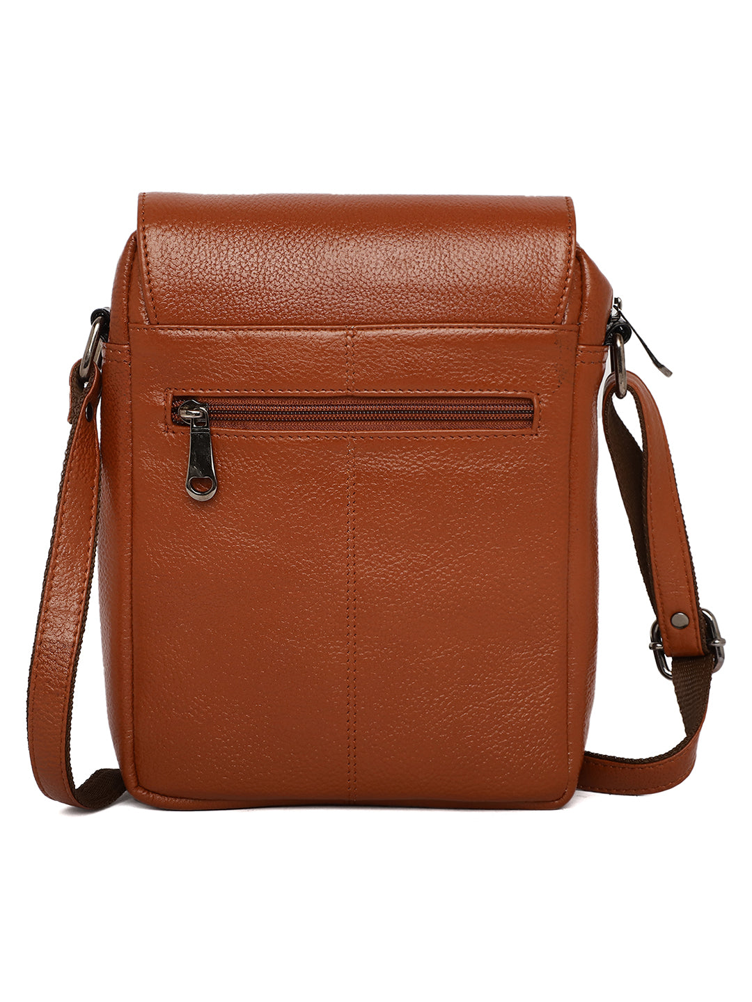 Tan Leather Crossbody Bag CBB2200 - The Heels India