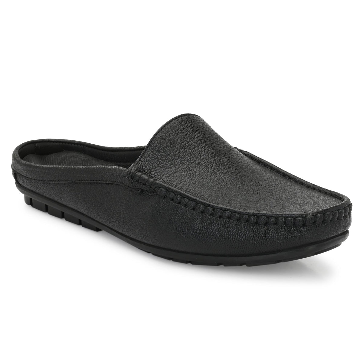Flint Leather Casual Slip-On Mules