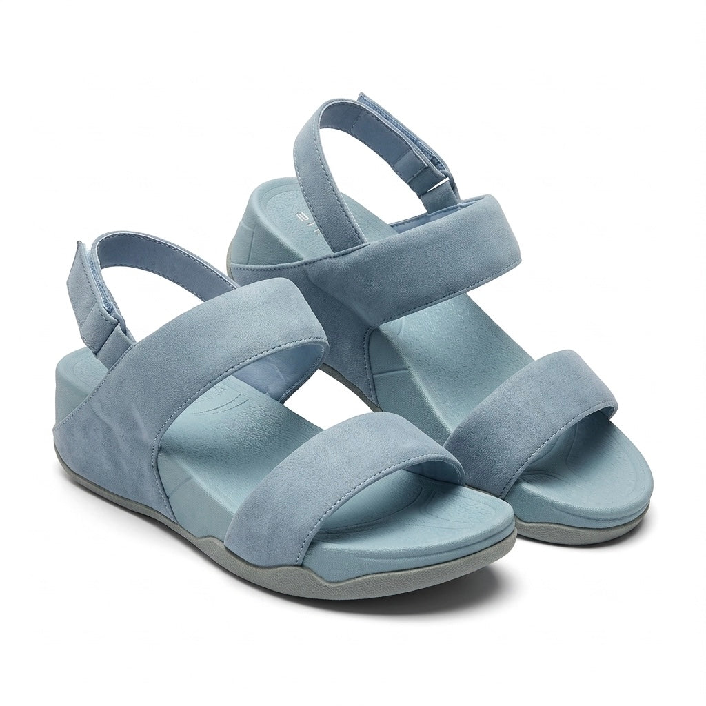 Raya Back Velcro Wedge Comfort Summer Sandals