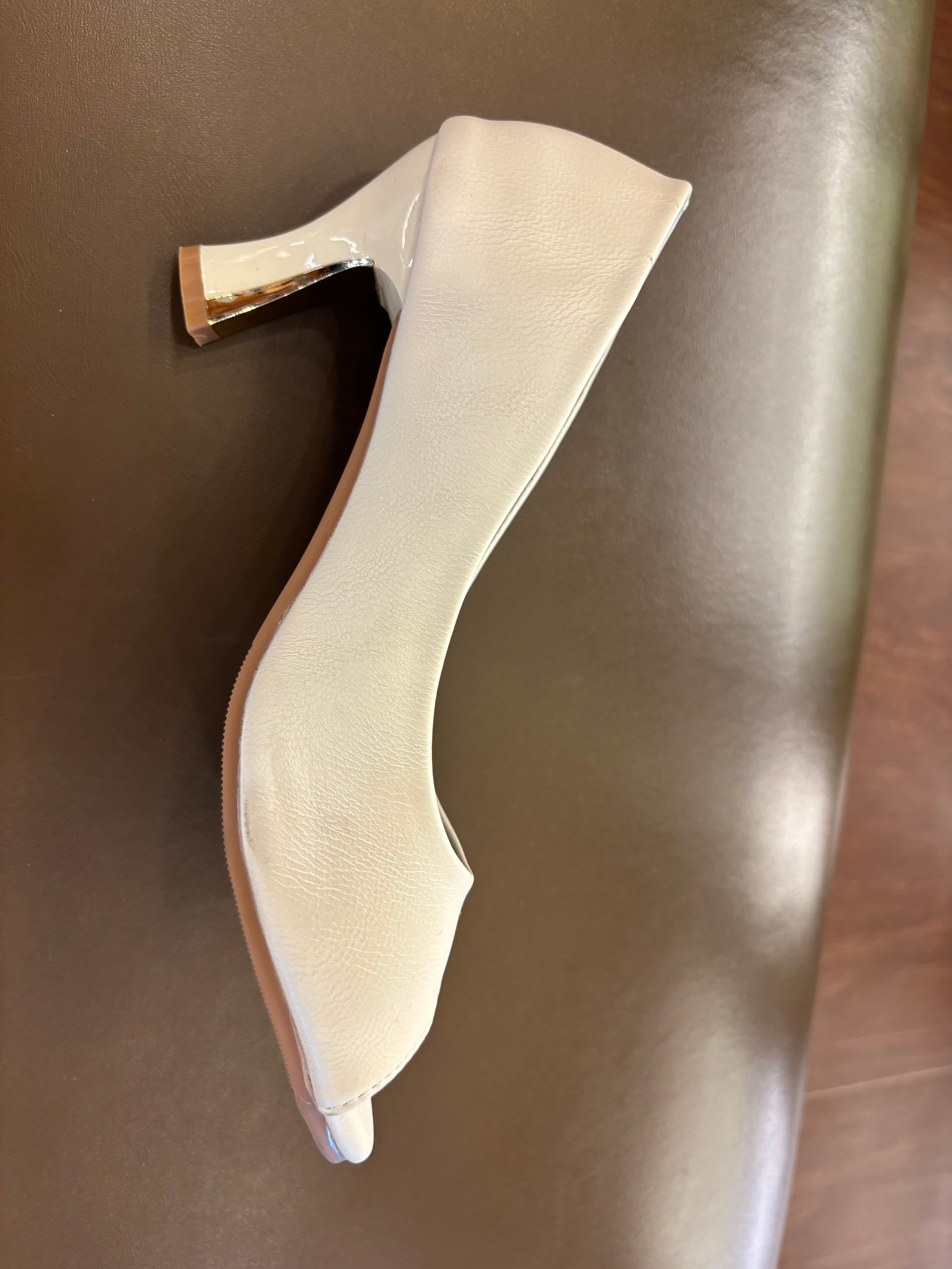 Opera Peep Toe Pencil Heels