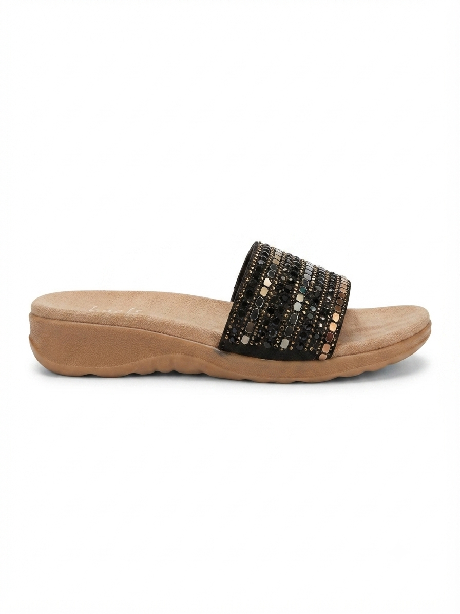 Norelle Cushioned Embellished Comfort Ethnic Sliders