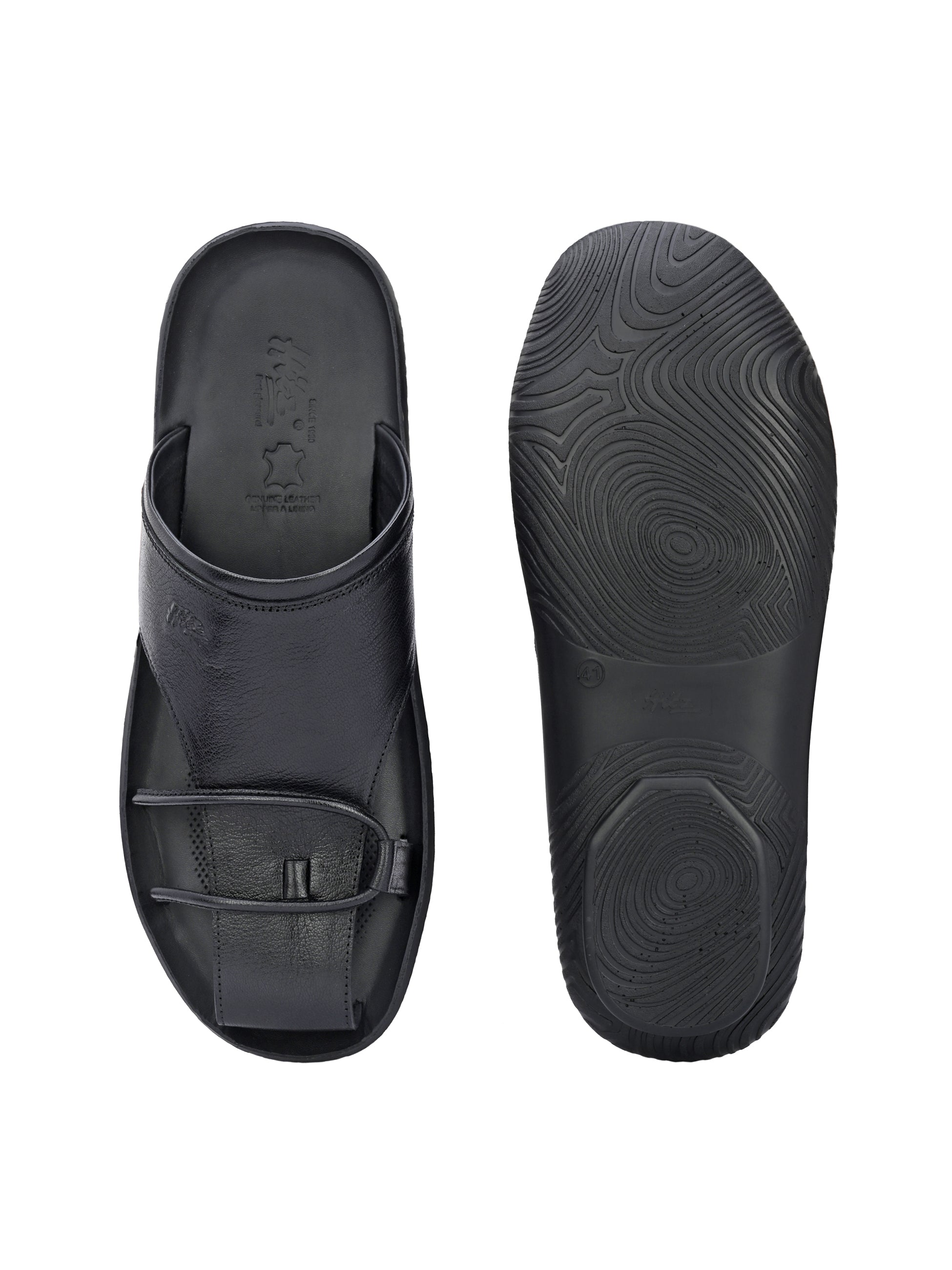 Bravur Leather Sliders