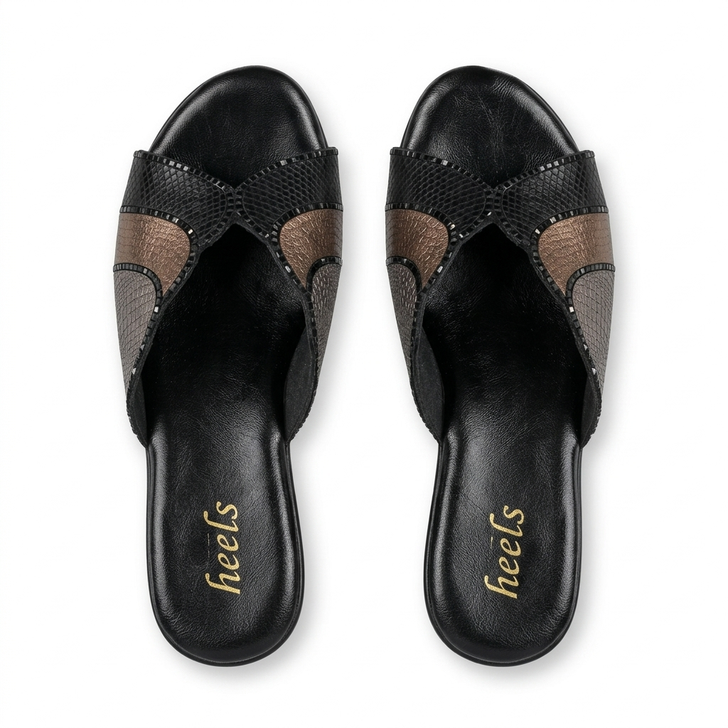 Silviya Bling Peep Toe Wedge Platform Heels - The Heels India