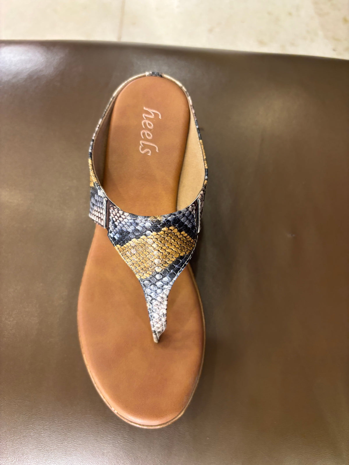 Margaret Comfort Slip On Wedge Platform Heel Slippers