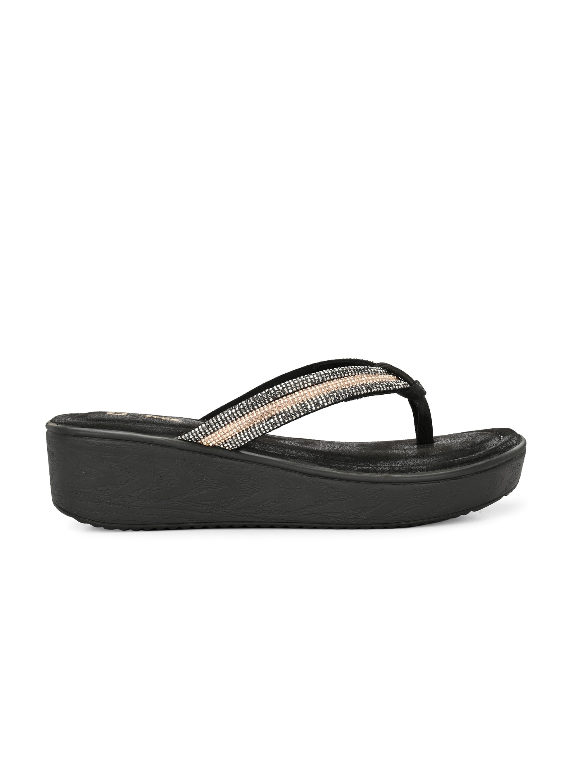 Creselle Bling Wedge Slippers