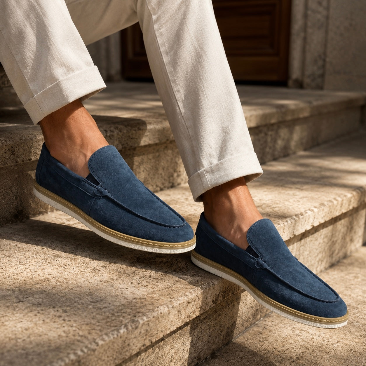 Fernando Premium Suede Leather Slip-On Loafers