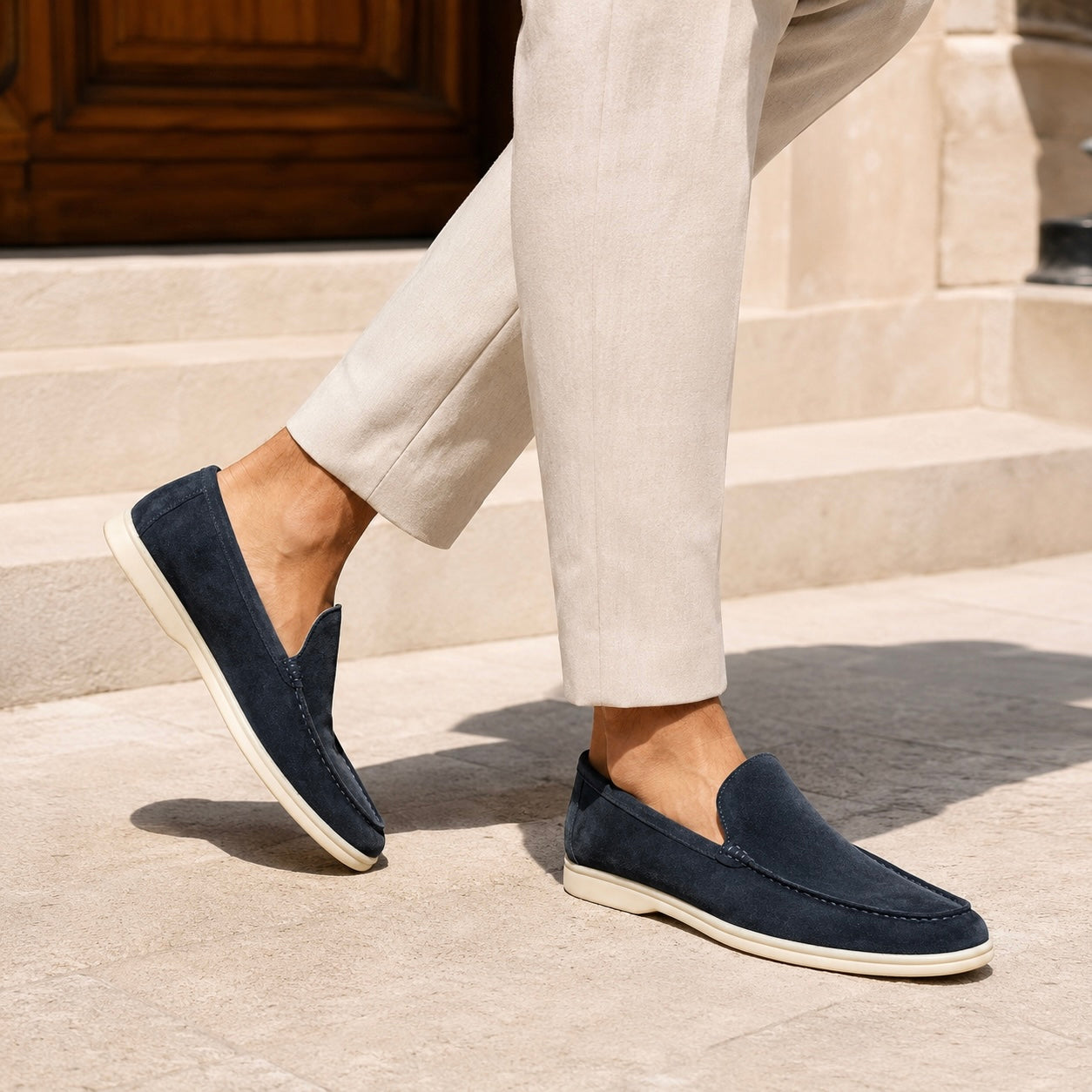 Alonso Premium Suede Leather Slip-On Loafers