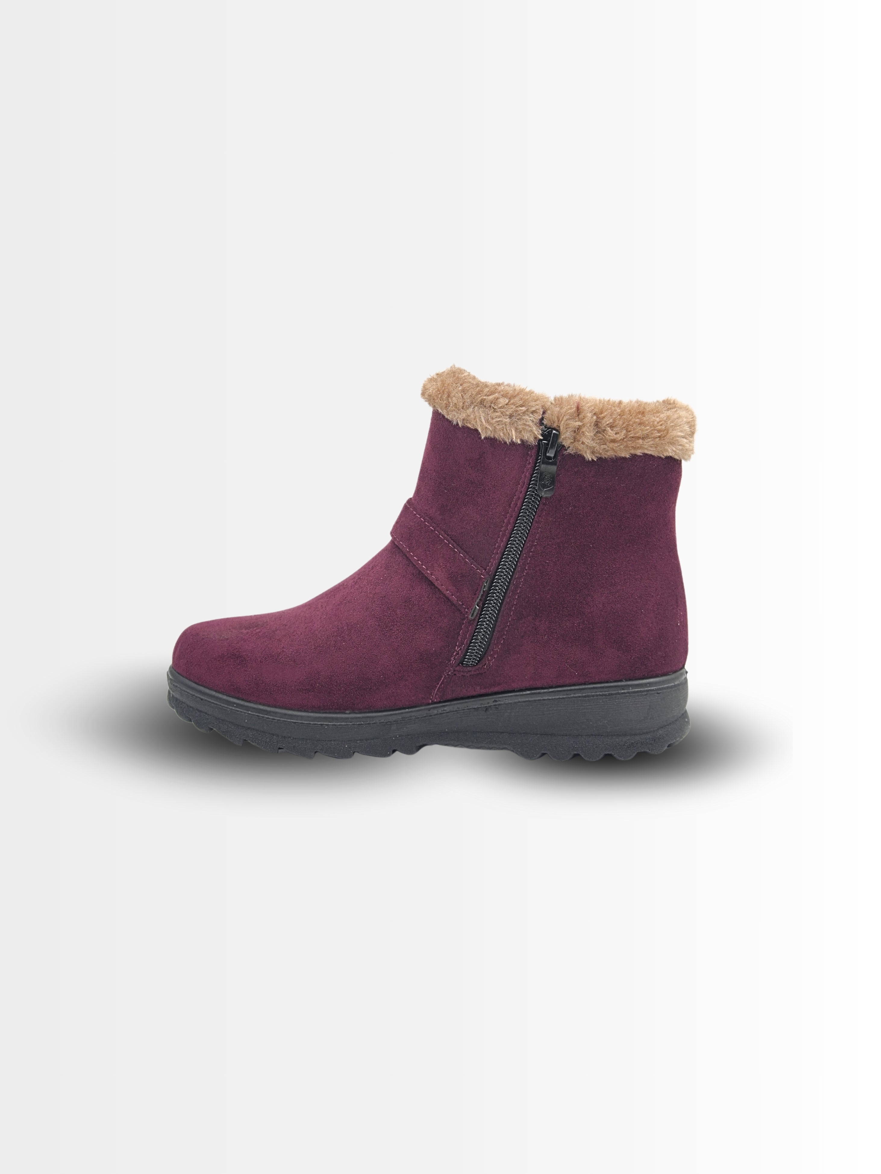 Costara Suede Fur Ankle Boots