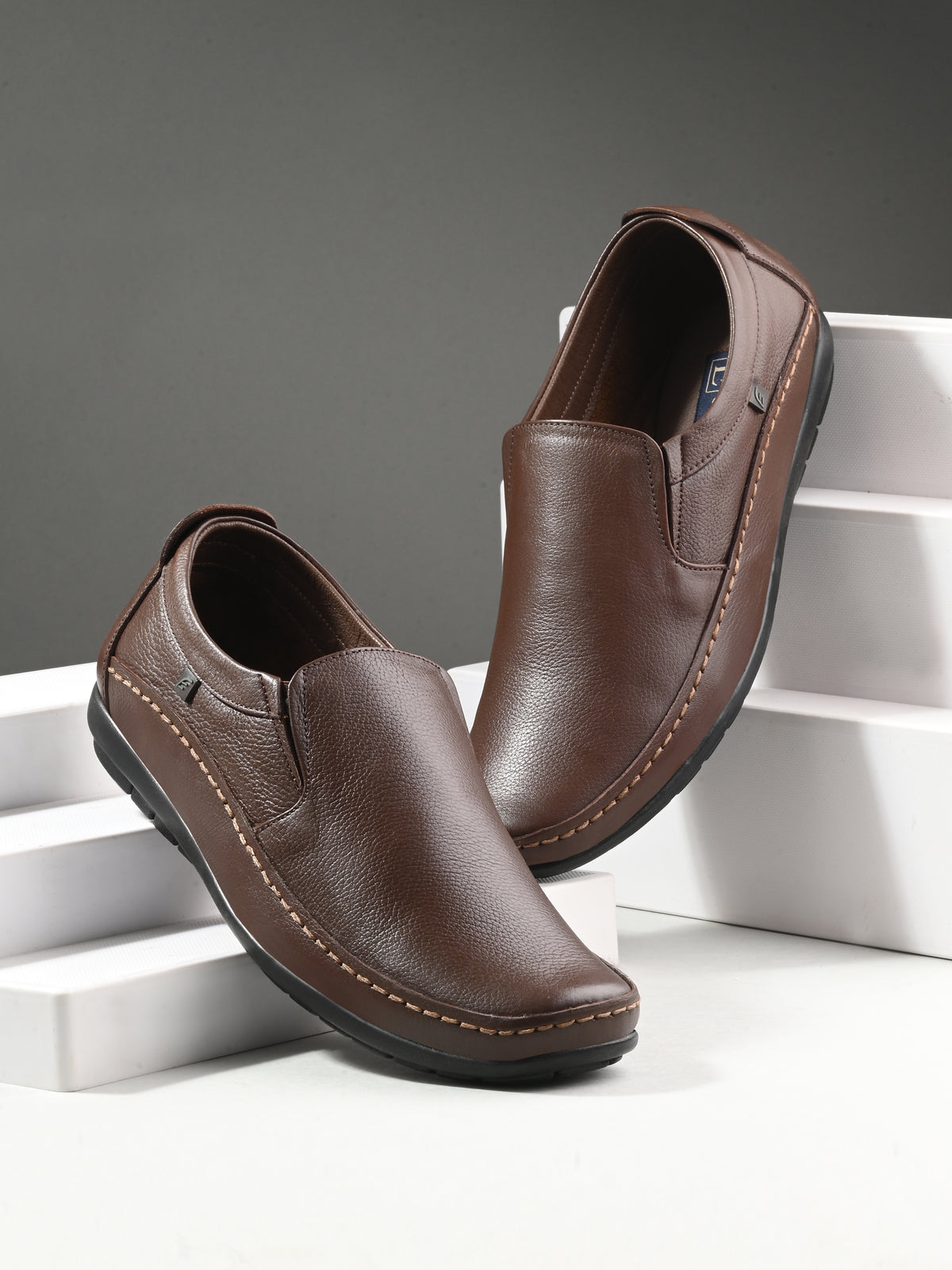Sienna Leather Casual Slip-On Shoes