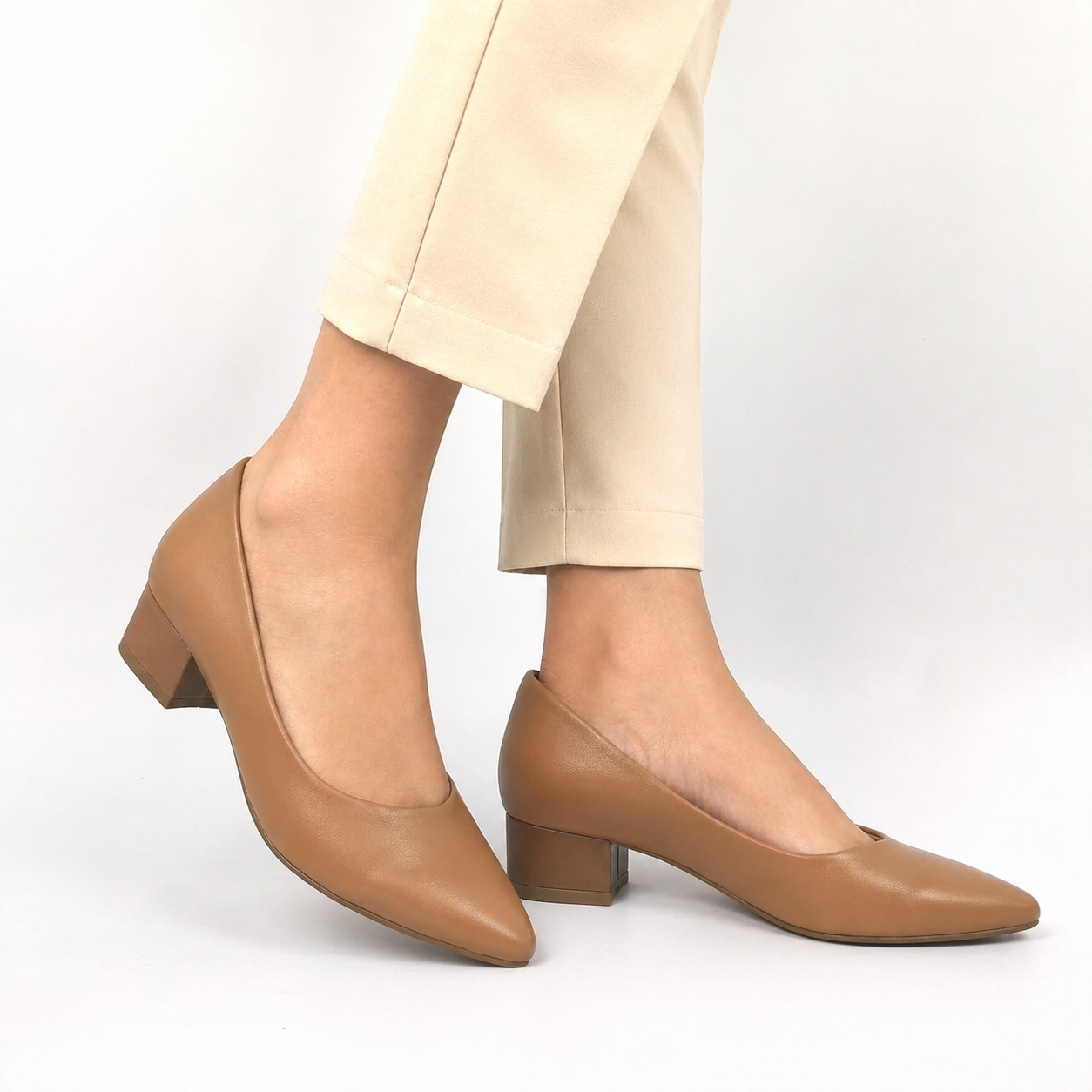 Larisa Mid Heel Pointed Ballerinas